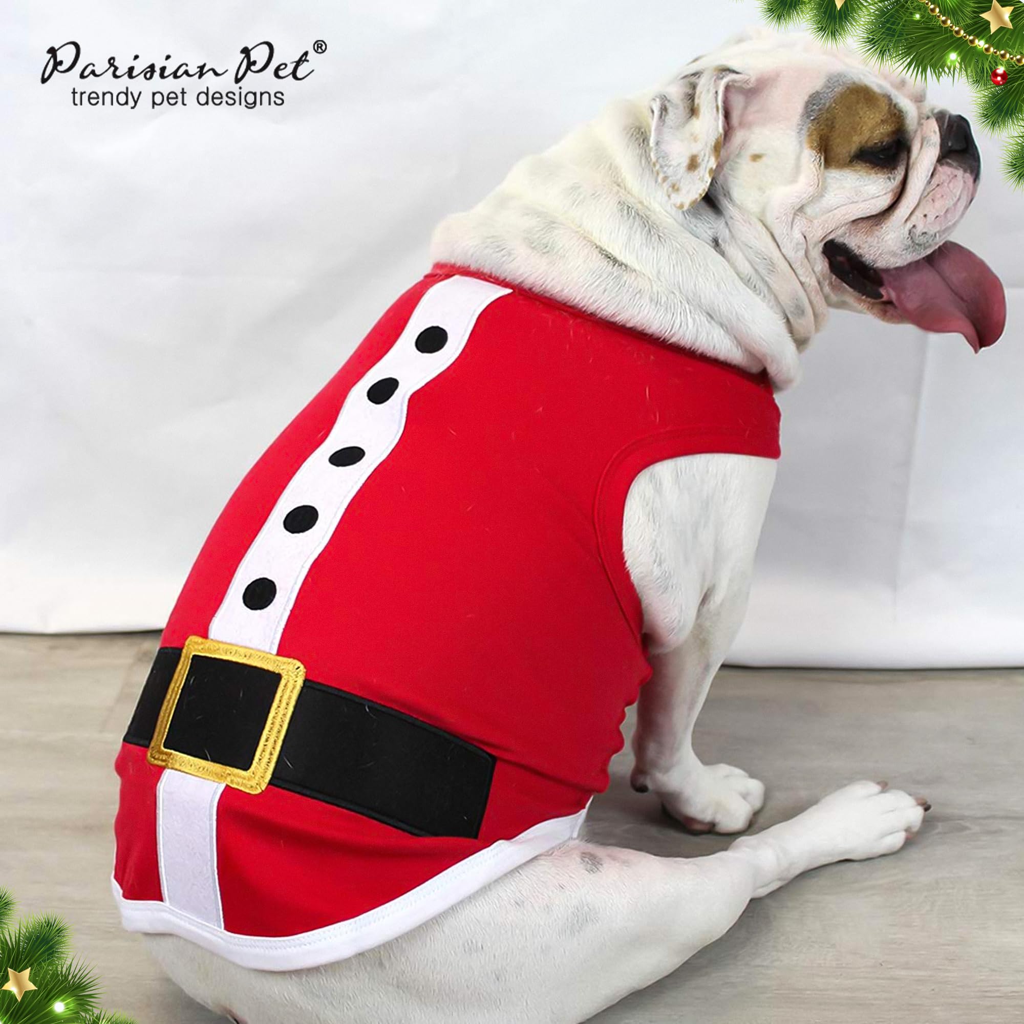Parisian Pet Funny Christmas Holiday Dog Cat Pet Shirts Tee Tanks, Naughty or Nice, Santa Outfit, Elf Size, Santa's Helper - Image 4