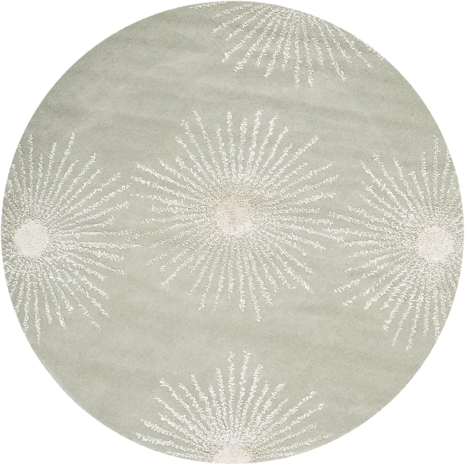 SAFAVIEH Soho Collection Accent Rug - 2'6" x 4', Black & White, Handmade Starburst Wool & Viscose, Ideal for High Traffic Areas in Entryway, Living Room, Bedroom (SOH712D)