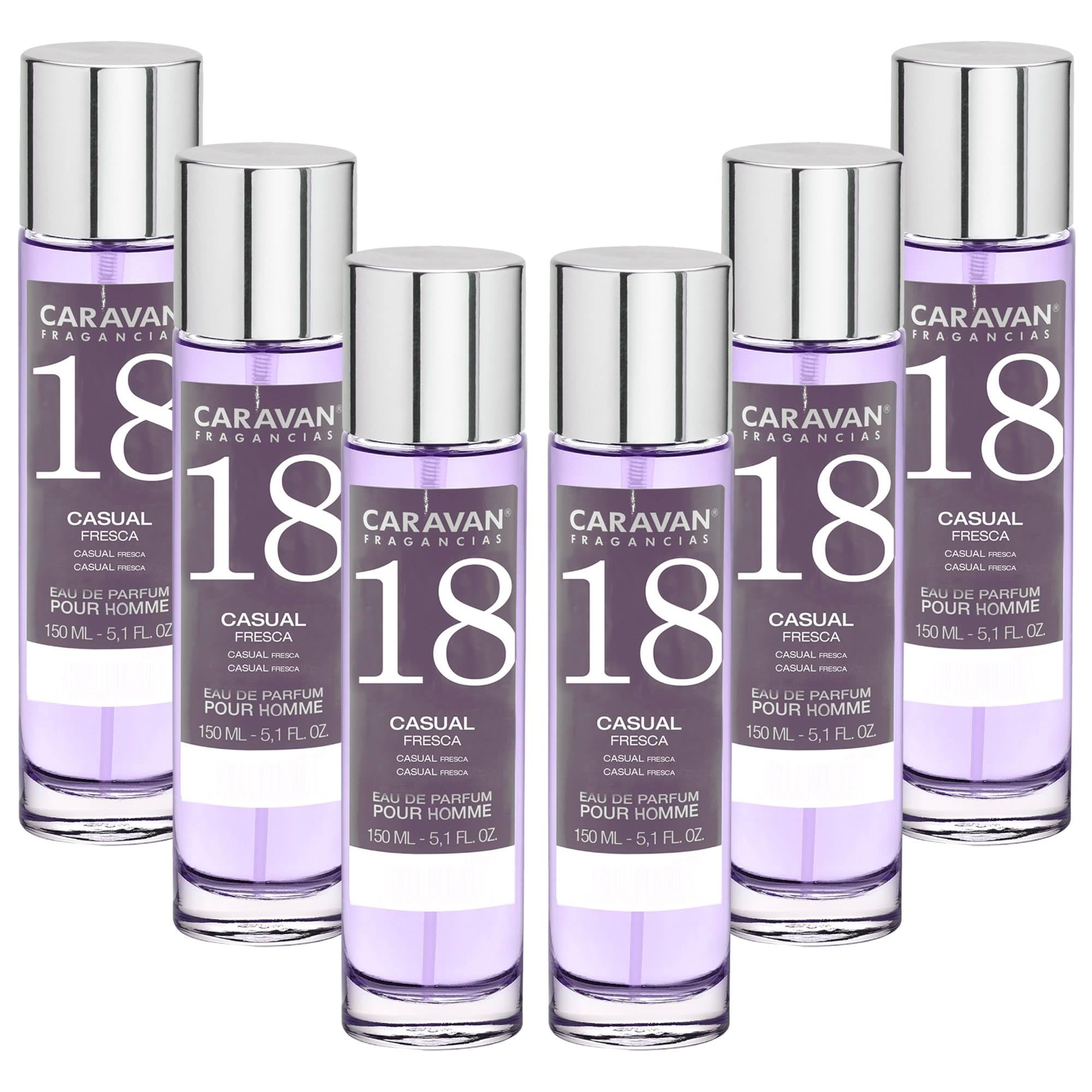 Set de 6x 150ml Caravan perfume de hombre Nº18
