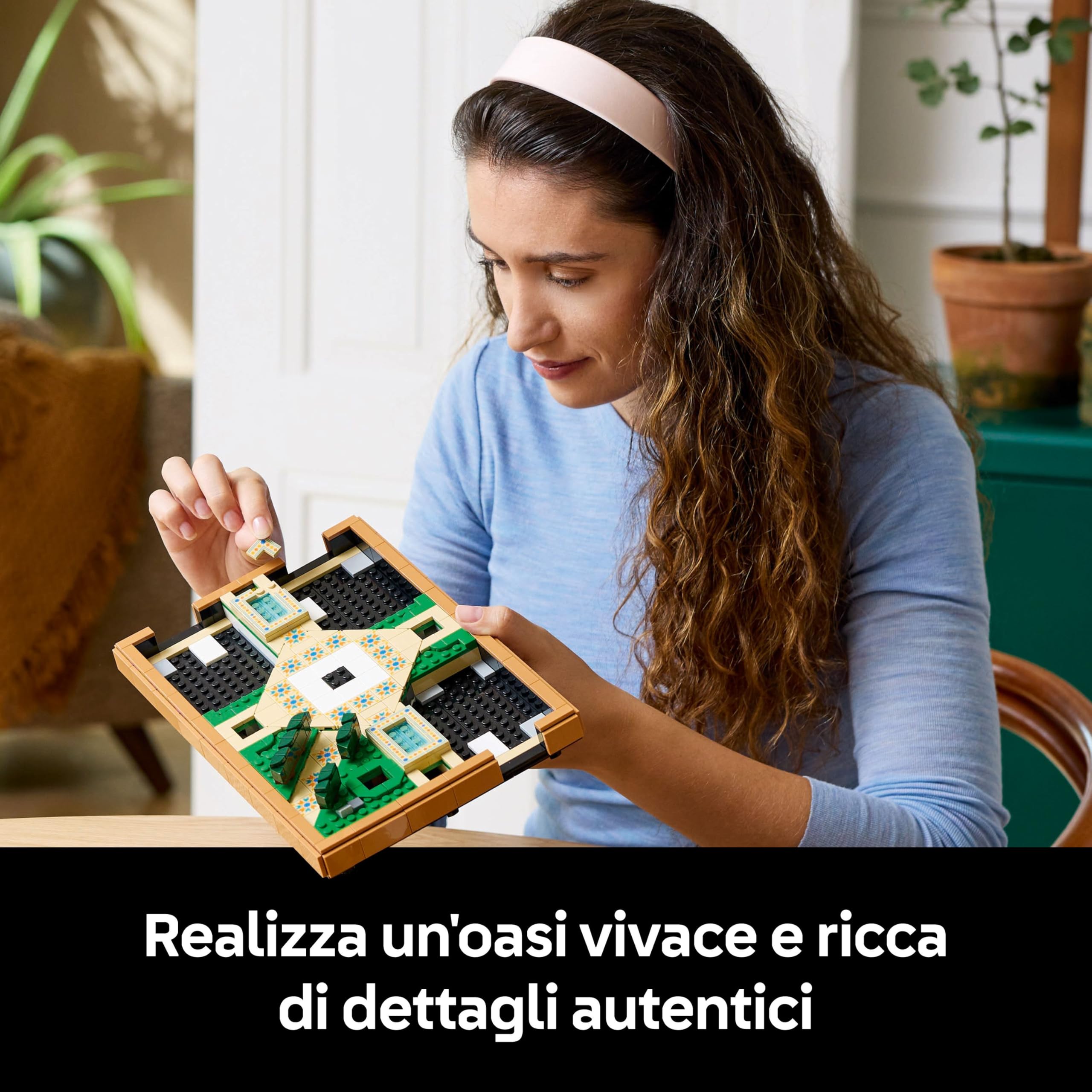LEGO Icons Il Giardino della Fontana, Kit Fai da Te in Miniatura per Adulti con Pergole, Cipressi, Viti e Fiori, Idea Regalo Creativa di Compleanno o per Inaugurazione di Casa per Donna o Uomo 10359