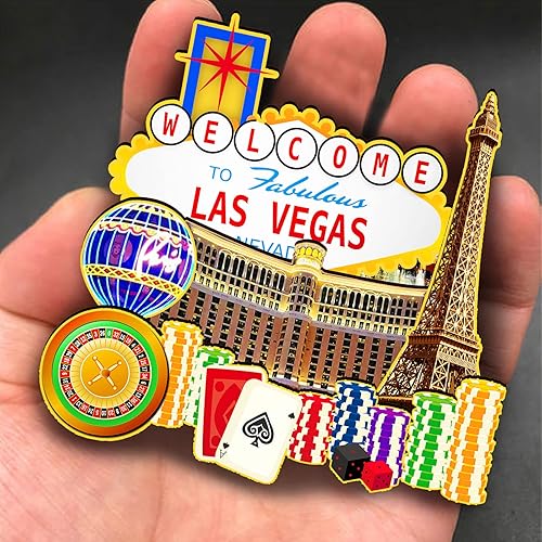 Miniatura 4 de Imán de madera de Las Vegas de Estados Unidos, imanes 3D para nevera, recuerdos coleccionables, decoración hecha a mano, artesanías 2