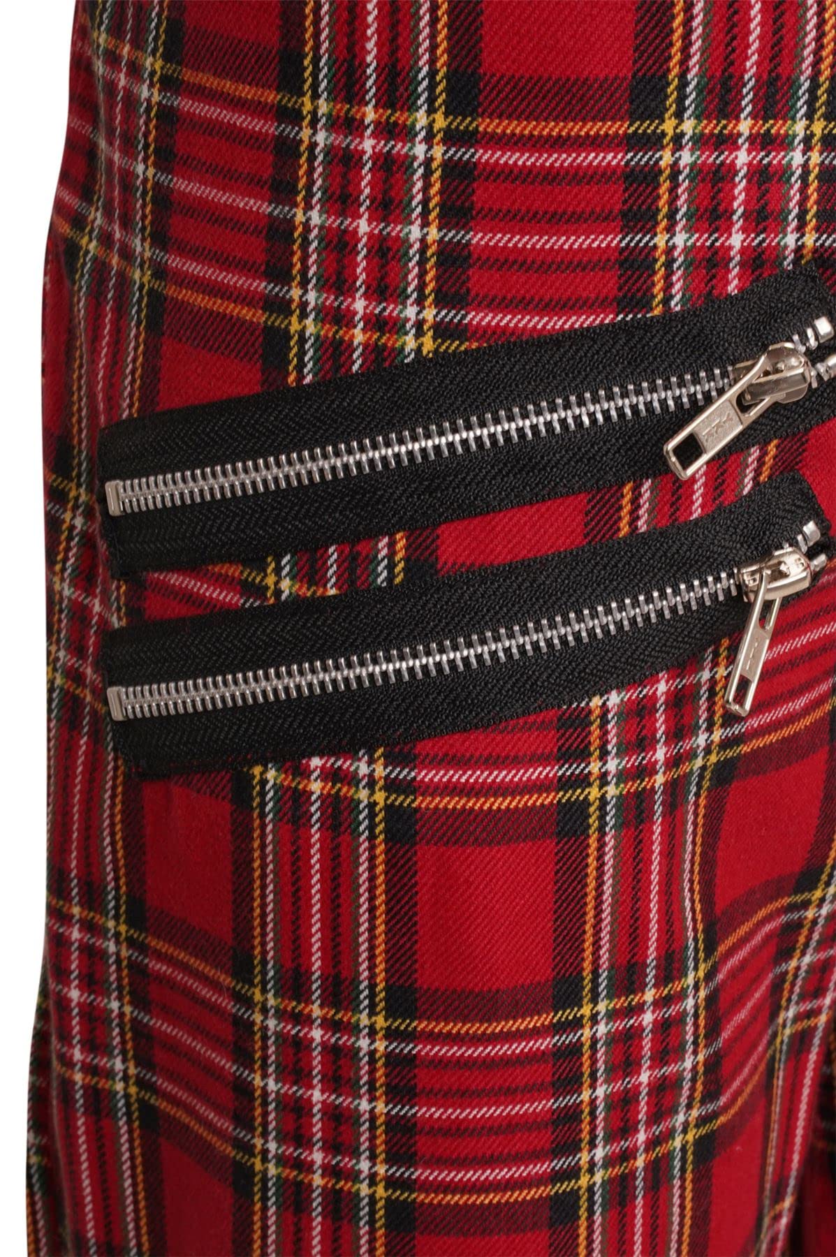 Ro Rox Karohose Hose Unisex Karierte Tartan Emo Punk Gotisch tailliert