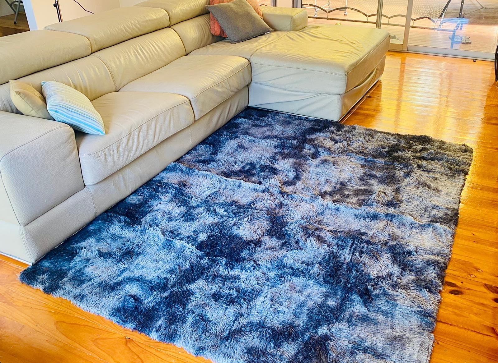 Tenekee Rugs Living Room Fluffy Area Rug for Bedroom Shaggy Carpet Anti