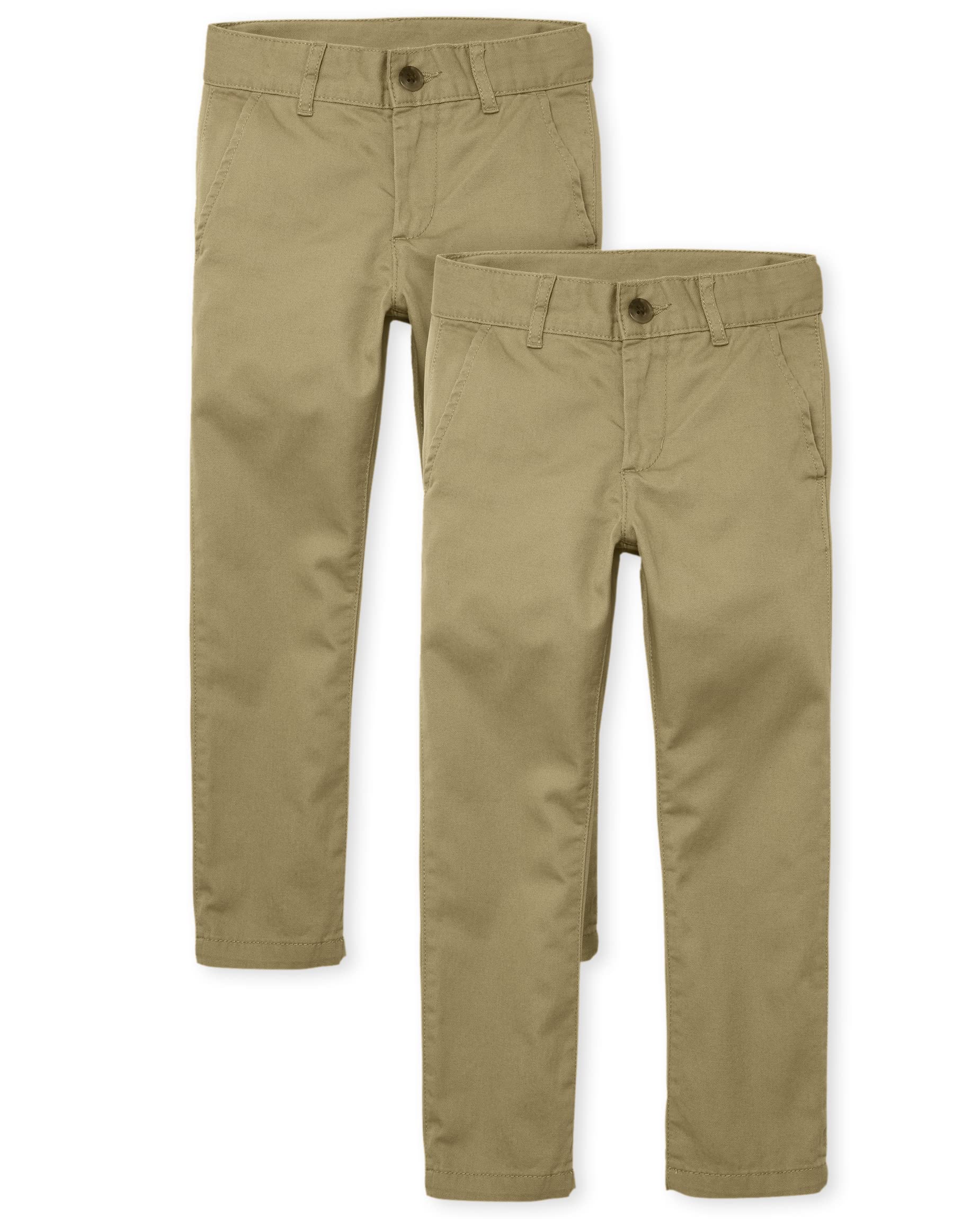 The Children's Place Uniform Skinny Chino Pants 2-pack - Uniform Skinny Chino spodnie 2-pak Chłopcy