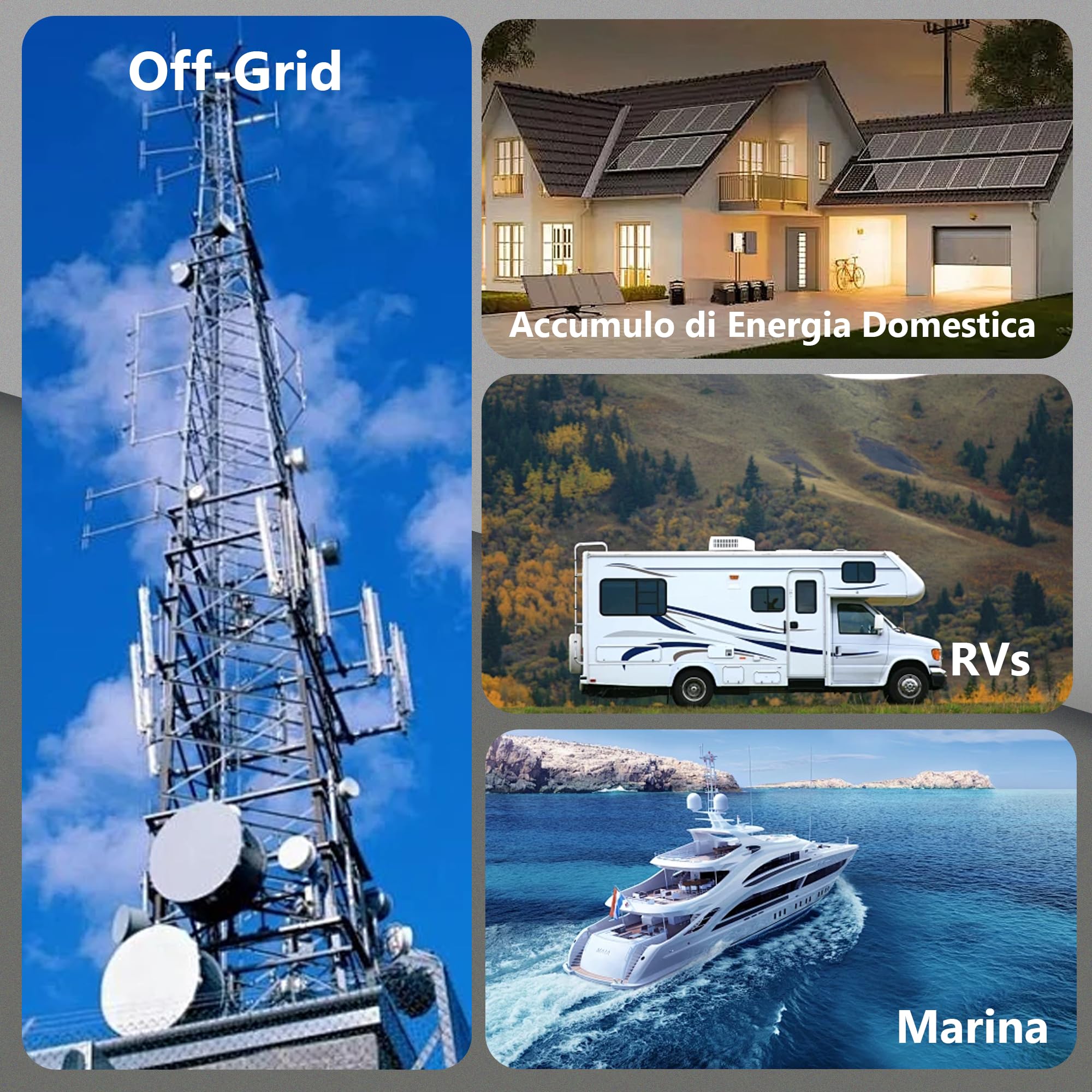 12V100Ah LiFePO4 Batteria con LED Indicatori, 15000 Cicli Profondi, 100A BMS, Celle di Grado A, 1280Wh Energia, per Camper, Campeggio, Sistema solare, Barca, Off-Grid (12V 100Ah LED)