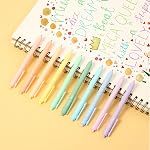 Mr. Pen Retractable Gel Pens, 10 Pack, Pastel Color Ink, Fine Point 0.7mm, Retractable, Cute Pens, Gel Ink Pens, Aesthetic Pens for Journaling | Fast Dry, Smooth Writing, Cute Pens for Drawing, Writing Planner and School Supplies