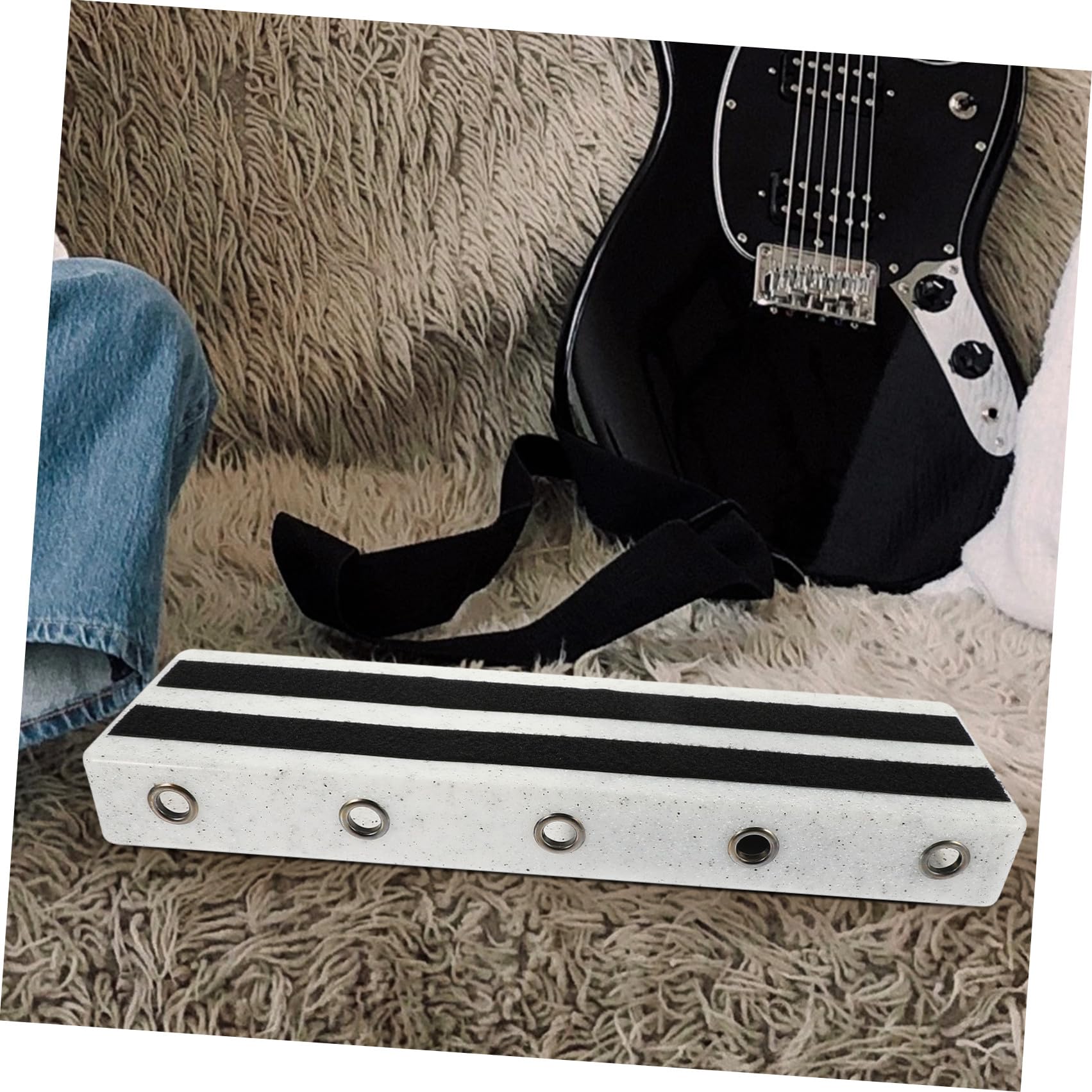 Pedalera de Efectos para Guitarra Eléctrica Soporte Práctico y Duradero Reemplazo Fiable para Músicos y Regalo Compatible con Pedales de Efectos Estándar