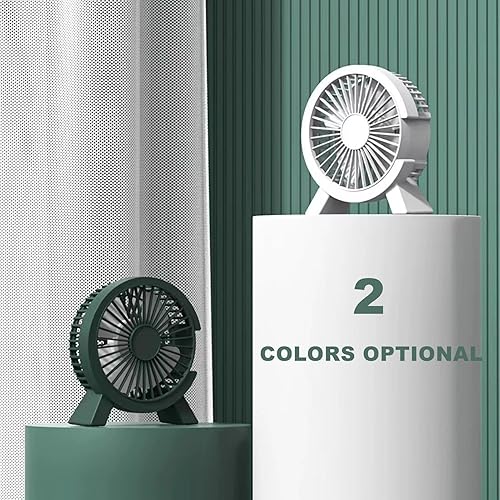 Miniatura 2 de Chchmu Ventilador USB de 5 pulgadas, mini ventilador de mesa USB de escritorio, ventilador silencioso personal, ventilador de refrigeración portátil