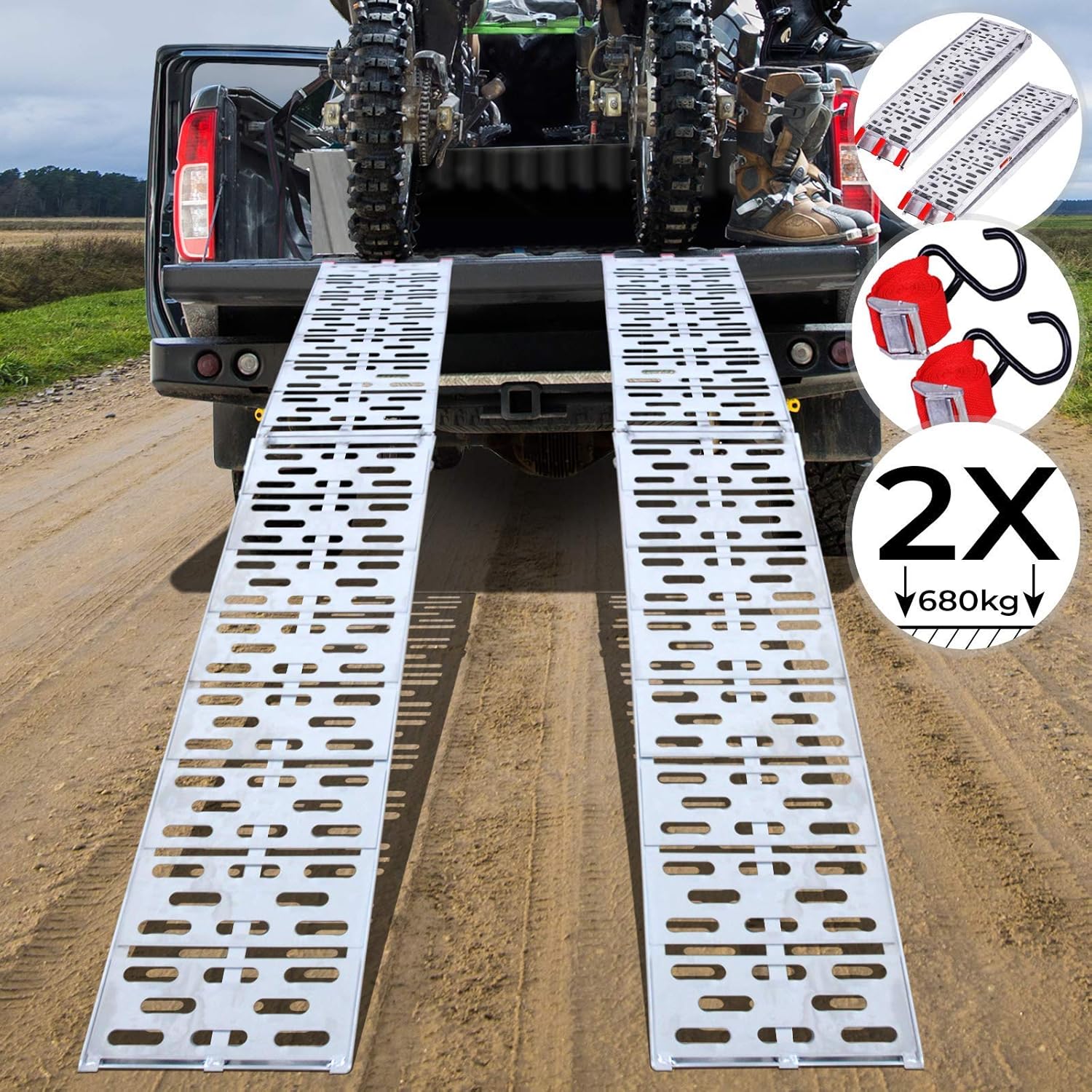 rampa portatile per il superamento delle scale da parte degli escursionisti