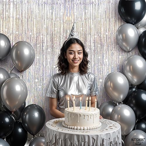 Miniatura 6 de Cortinas iridiscentes con flecos, variación, paquete de 2