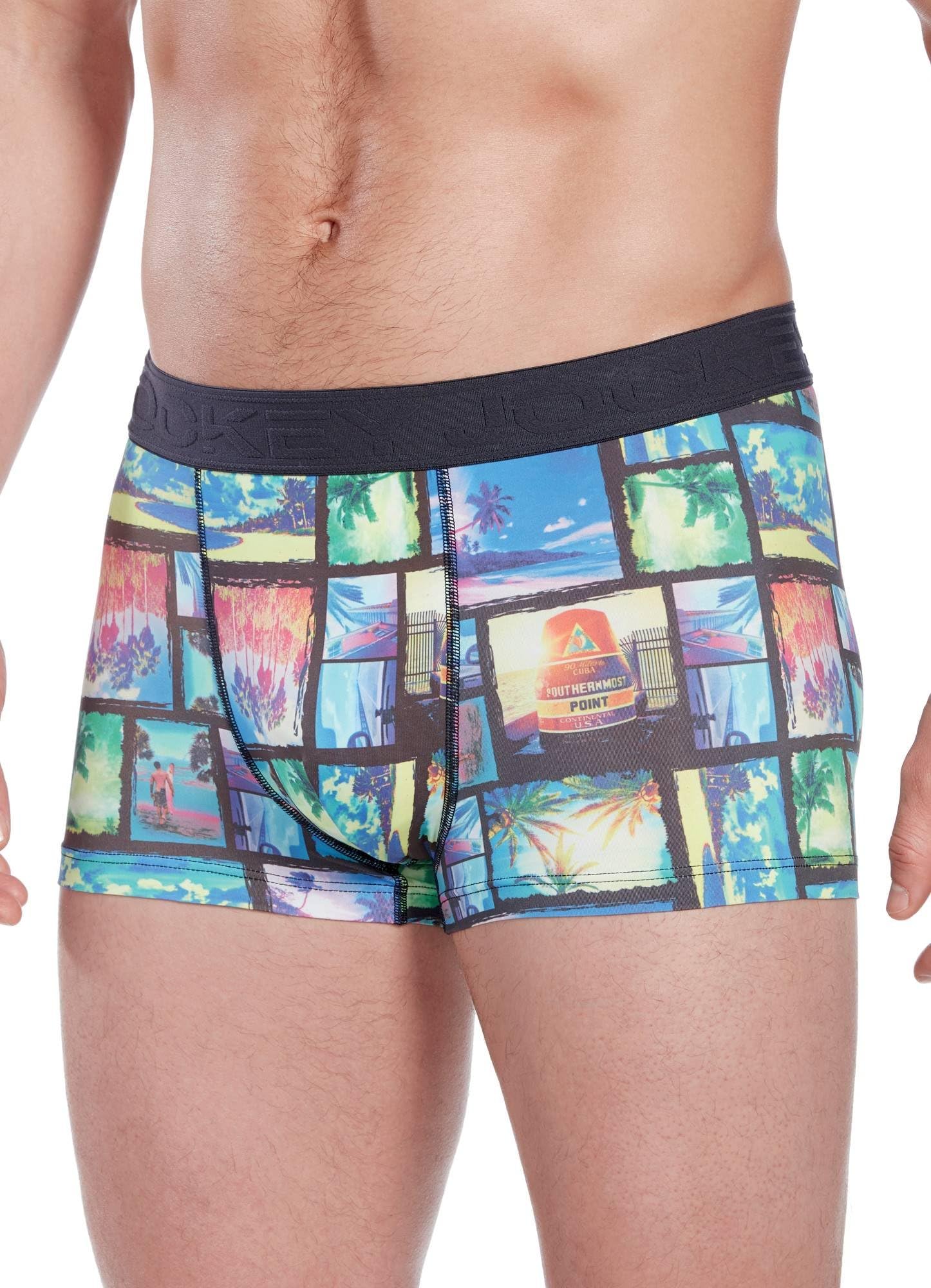 Jockey Men's Underwear Florida Keys Postcard Trunk
