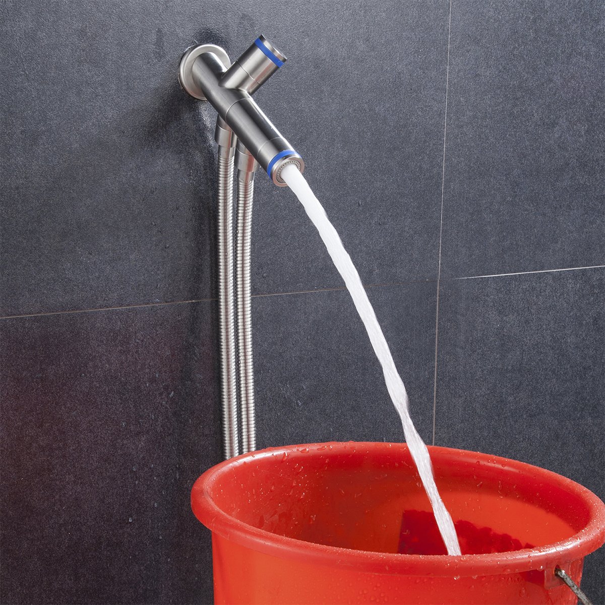 CIENCIA Bidet Spruzzatore in Acciaio Inossidabile Doccetta Portatile Bidet Magnetico Kit Doccetta WC per Bidet e Toilette, WS031F