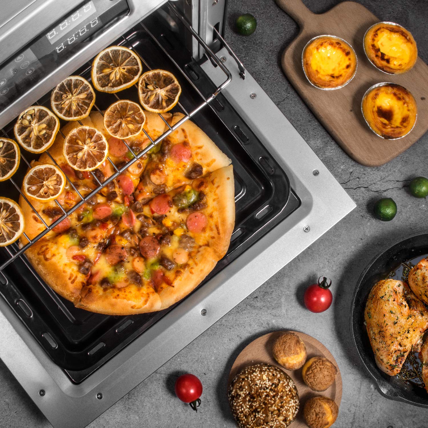 OSTBA Air Fryer Oven 26 Qt 10in1 Convection Toaster Oven, Air Fryer