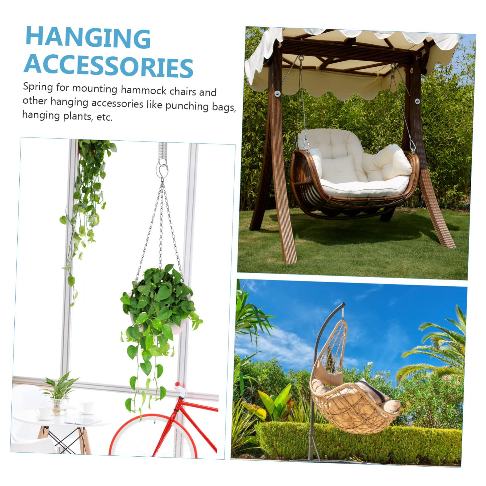 1satz Hängesessel -Set Mit -Haken Sicherer Aufhänger Für Schaukelstühle Und Hängematten Zubehör Für Outdoor-anwendungen Installieren