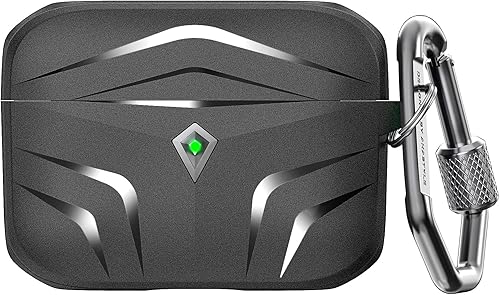 AhaStyle Funda resistente para AirPods Pro, funda protectora de TPU rígida, a prueba de golpes, compatible con AirPods Pro Funda de carga (negro)