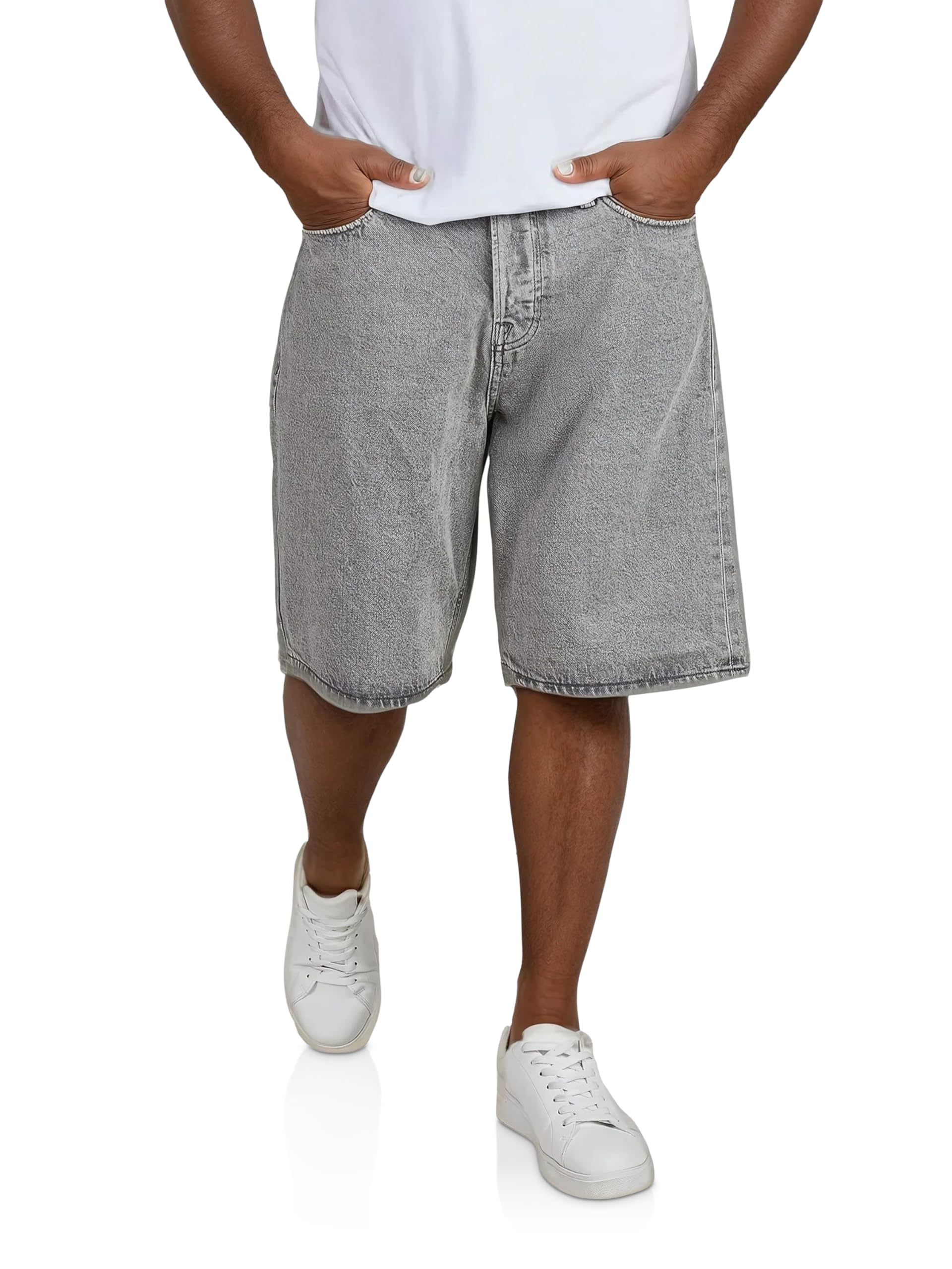 JACK & JONES Herren Kurze Hosen Bermuda Shorts Sommer Denim Einfarbig