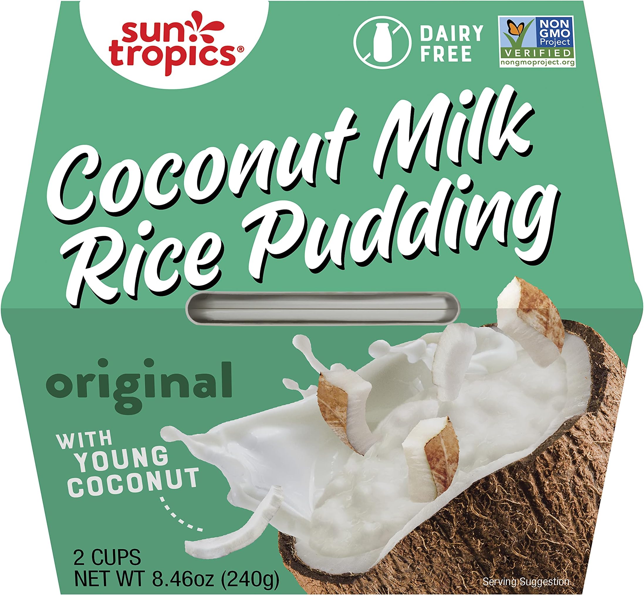 Sun Tropics, Pudding Rice Coconut, 4.23 Ounce (Pack of 2)