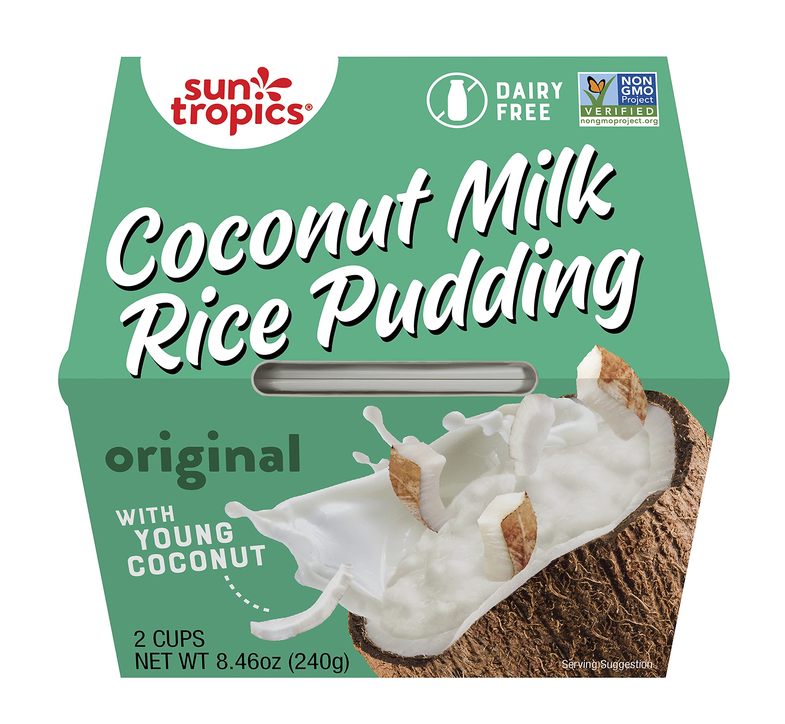 Sun Tropics, Pudding Rice Coconut, 4.23 Ounce (Pack of 2)