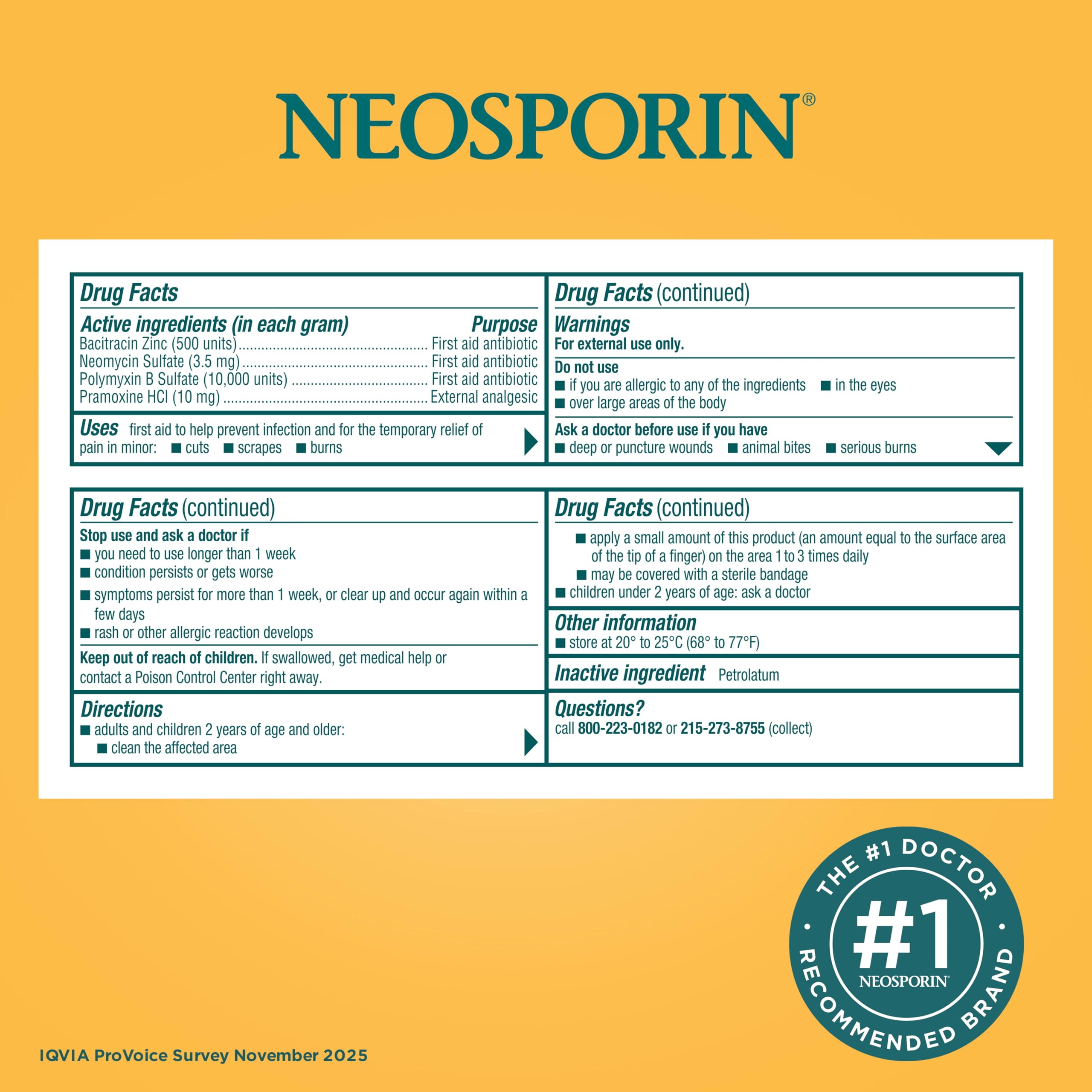 Neosporin + Pain Relief Dual Action Triple Antibiotic Ointment, 1 oz — Amazon image 8