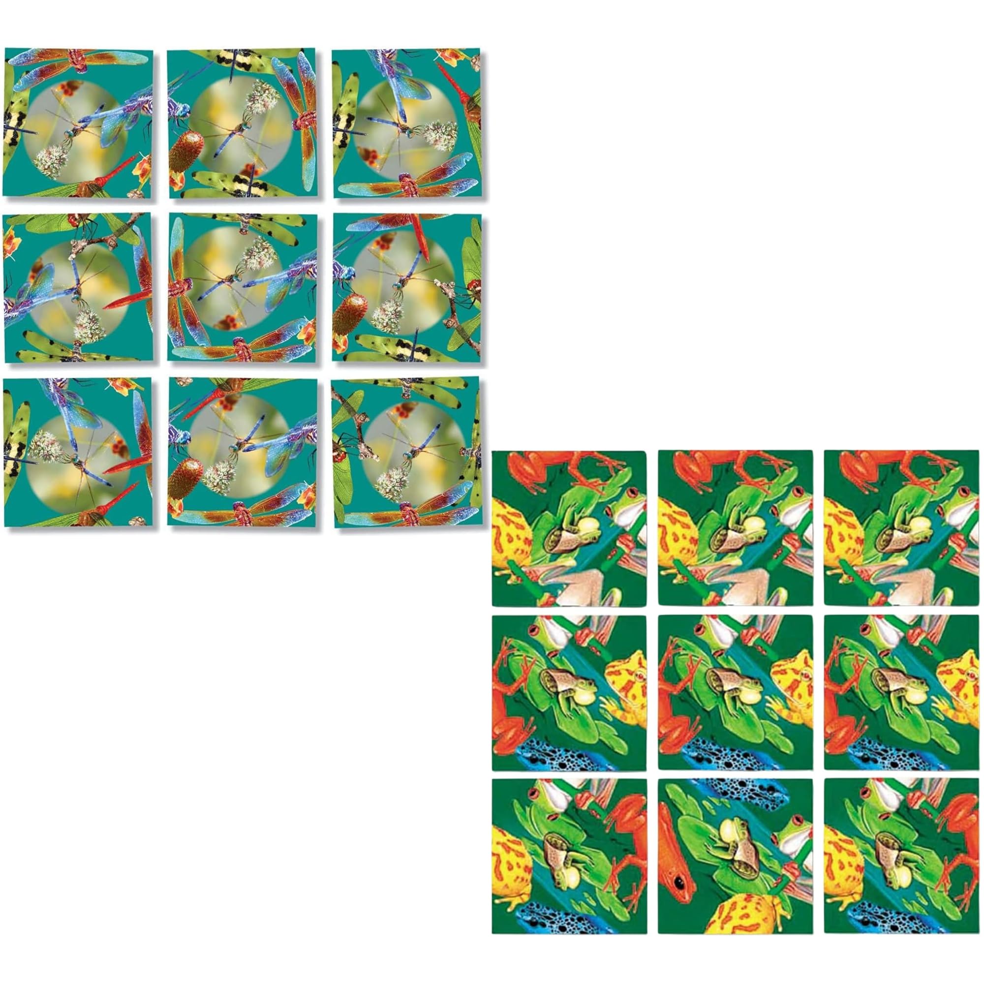 Red Square グリーン　トレカ　PREQUEL ColorFull Amazon.com: Scramble Squares 2 Pack Puzzles- Frogs and Dragonflies