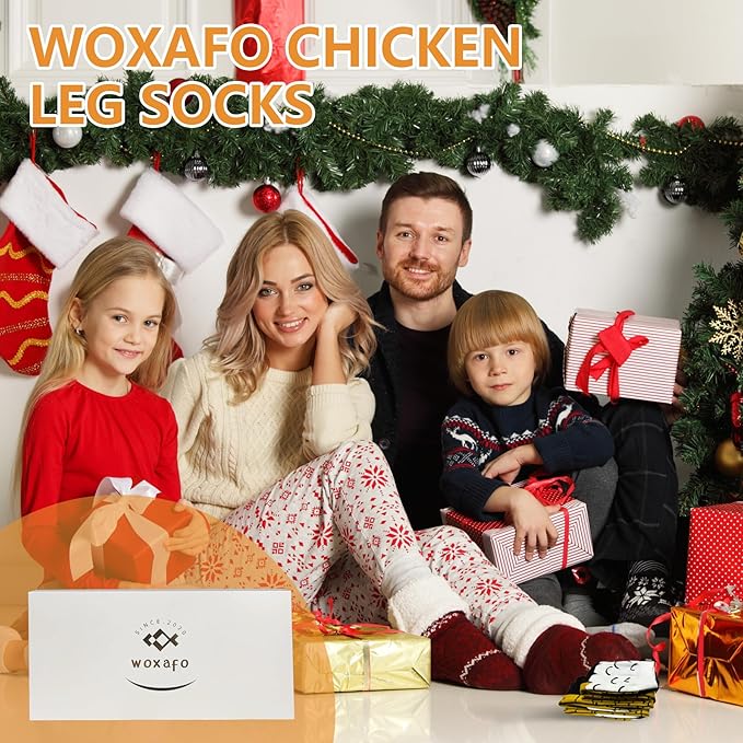 Medias de Pollo 3D Novedosas para Mujer y Hombre, 2 Pares miniatura 6
