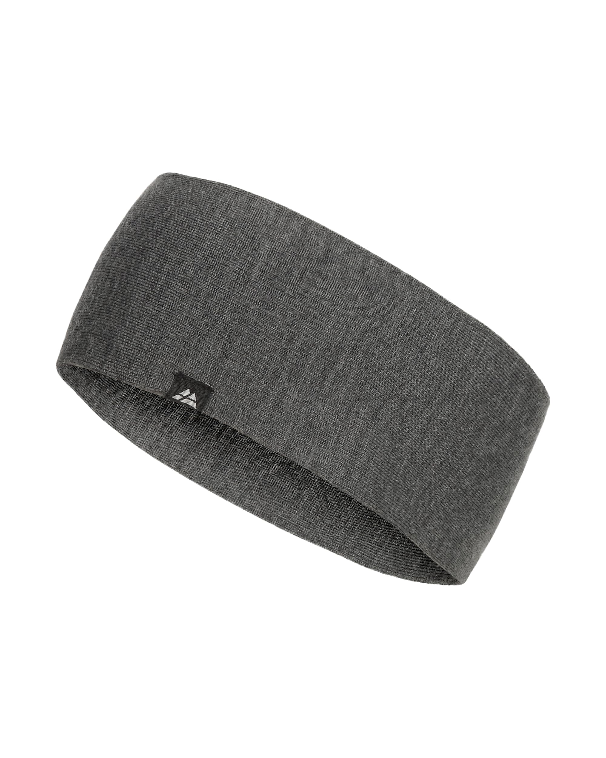Merino Wool Headband, Unisex, Dark Grey, One Size