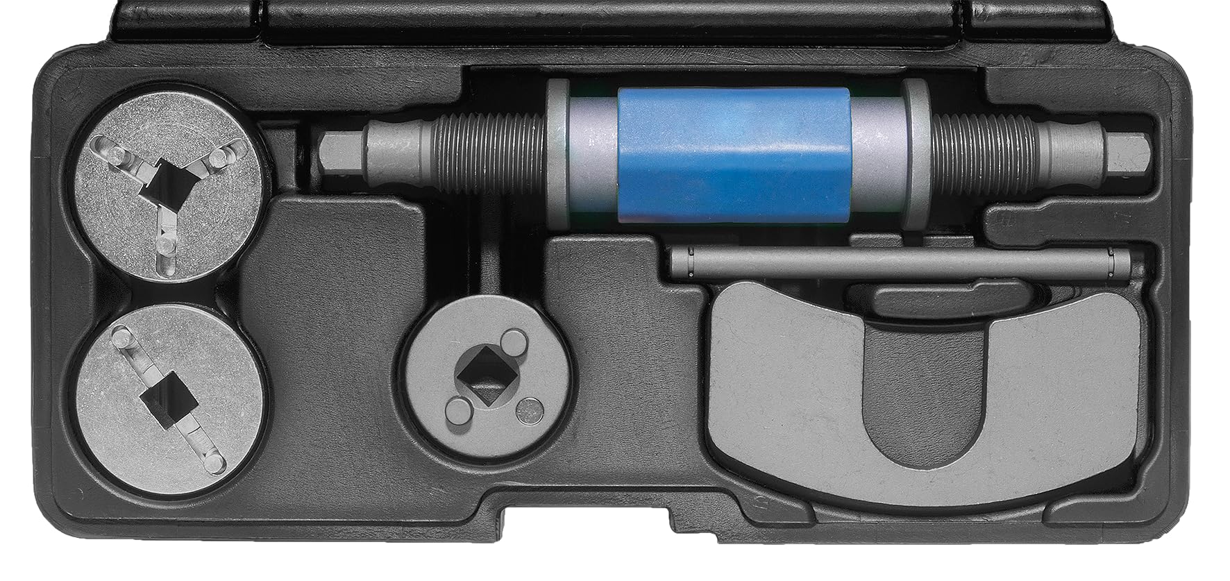 SW-Stahl Juego de Herramientas de Reposición de Pistones de Freno, 6 Piezas | Adaptador universal de 3/8 pulgadas para reposicionar pistones de freno traseros, incluye 6 piezas metálicas