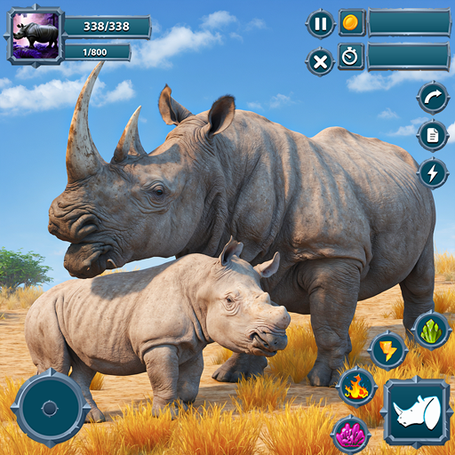 Wild Rhino Family Life Simulator