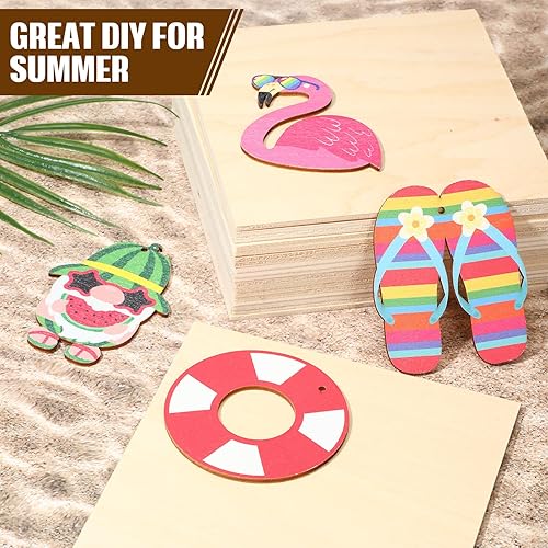 Miniatura 4 de Paquete de 36 hojas de madera contrachapada de tilo de 18 pulgadas, tableros de madera sin terminar para manualidades para proyectos láser de