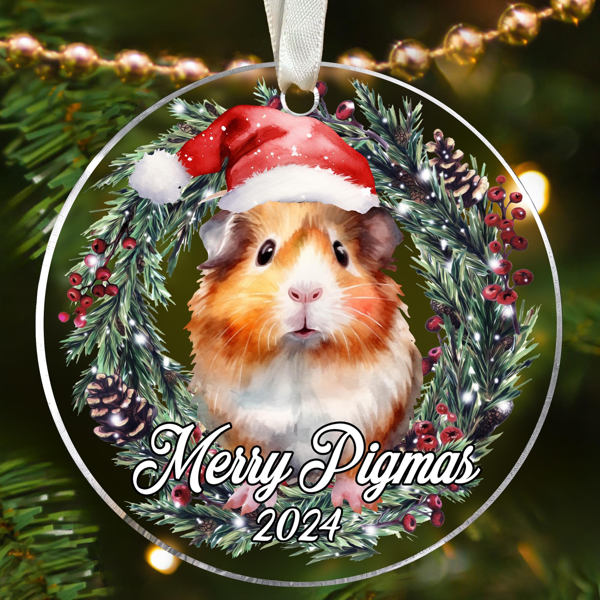 Guinea Pig Christmas Ornament Guinea Pig Lovers Gifts for Women, Men  Gifts for Guinea Pig Lovers Guinea Pig Ornaments for Christmas Tree