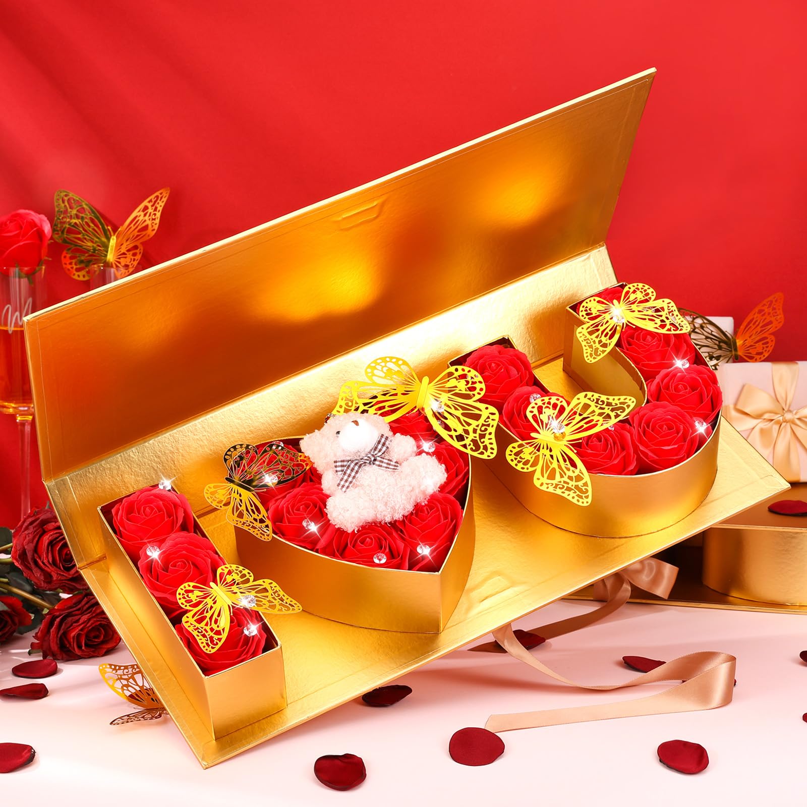 LOVELY BOX❤︎ Amazon.com: NUOBESTY Heart Shaped Boxes with Lids 3 Sizes