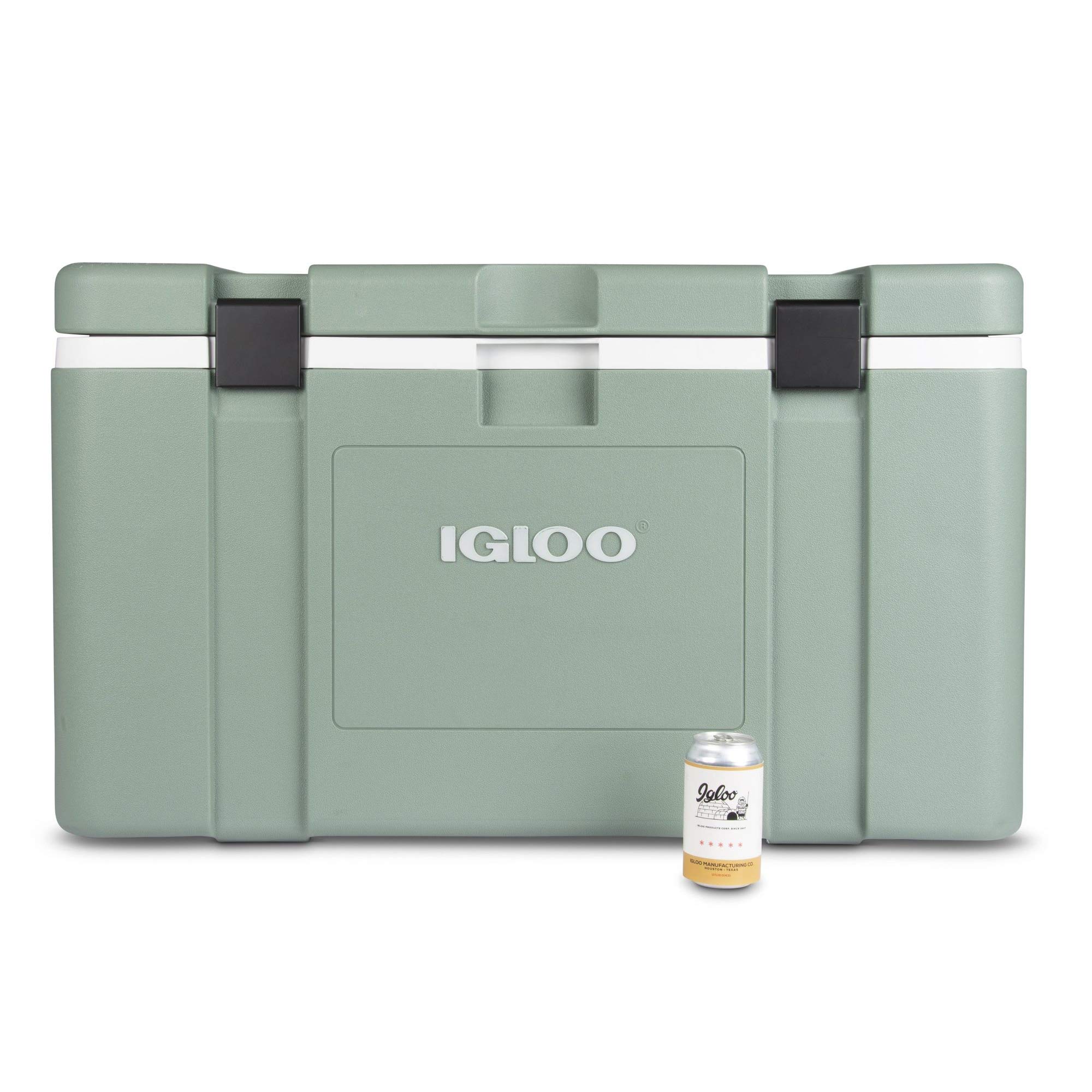 Igloo 00048496 Mission 124 Quart 117 Liter Lockable Insulated Lined Ice Chest Cooler with Heavy