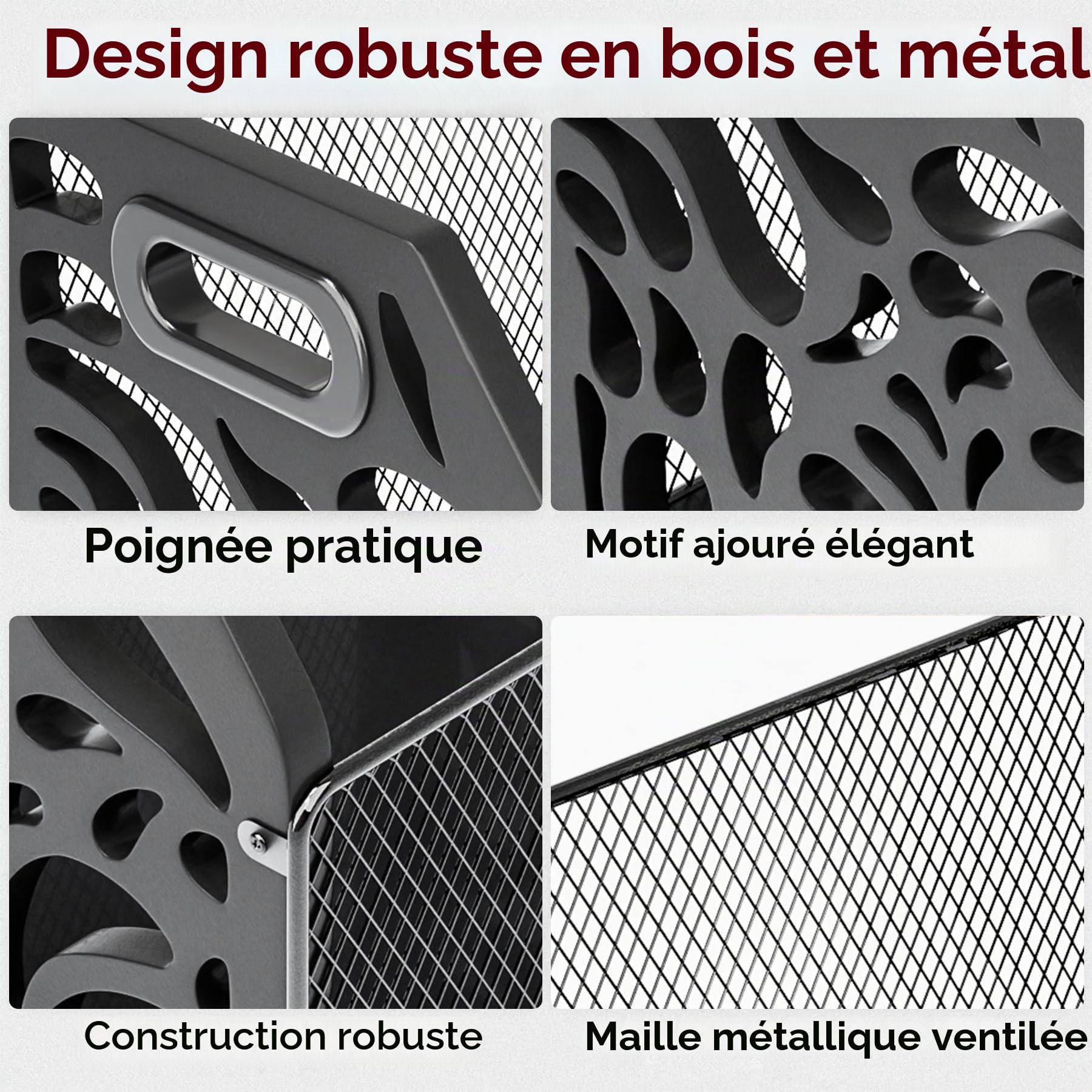 Support de rangement en vinyle pour disques vinyles et plus de 70 LPs, albums, CD, magazines, livres, journaux, design décoratif, noir