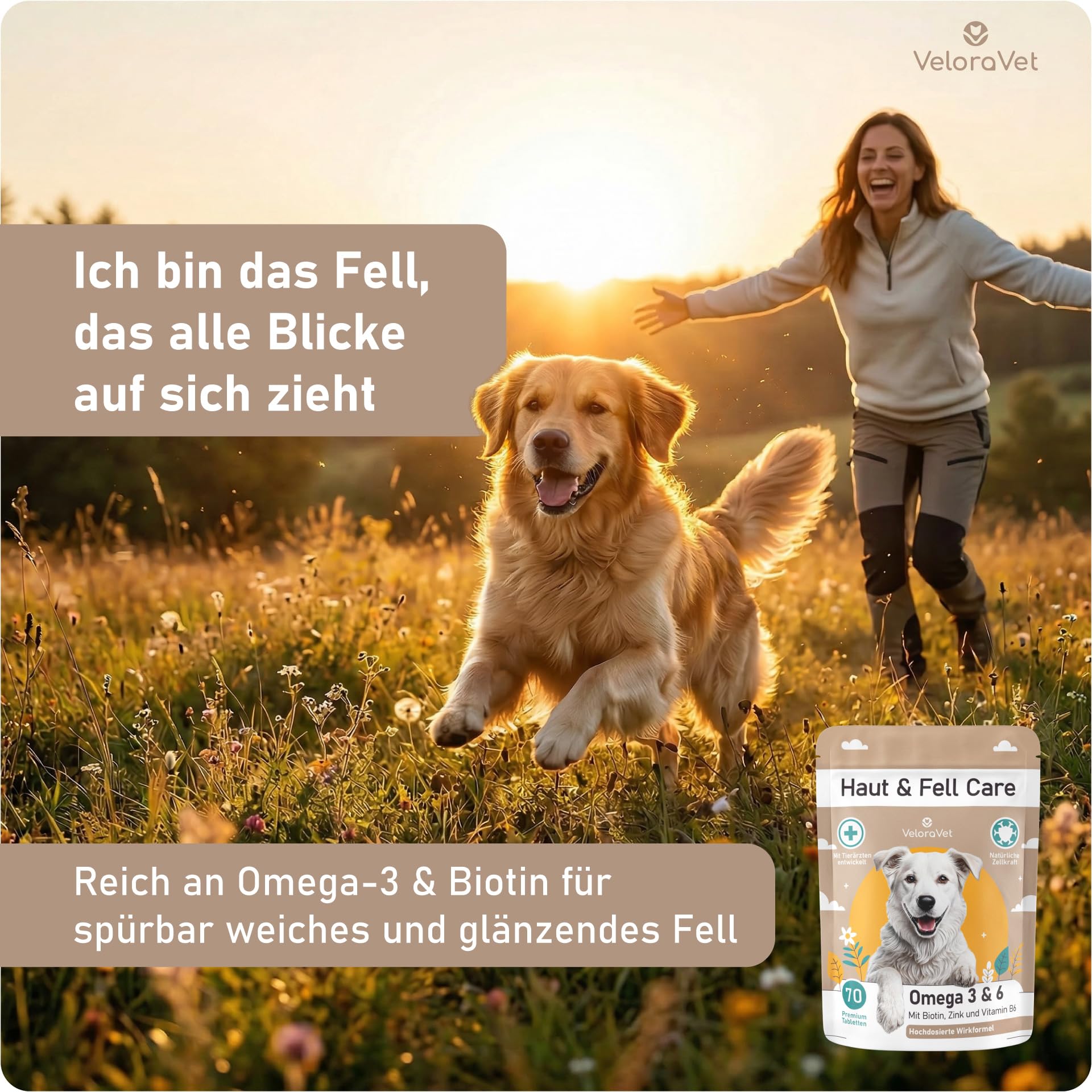Gelenk & Fell Kombi für Hunde – Gelenktabletten + Omega 3 Snacks