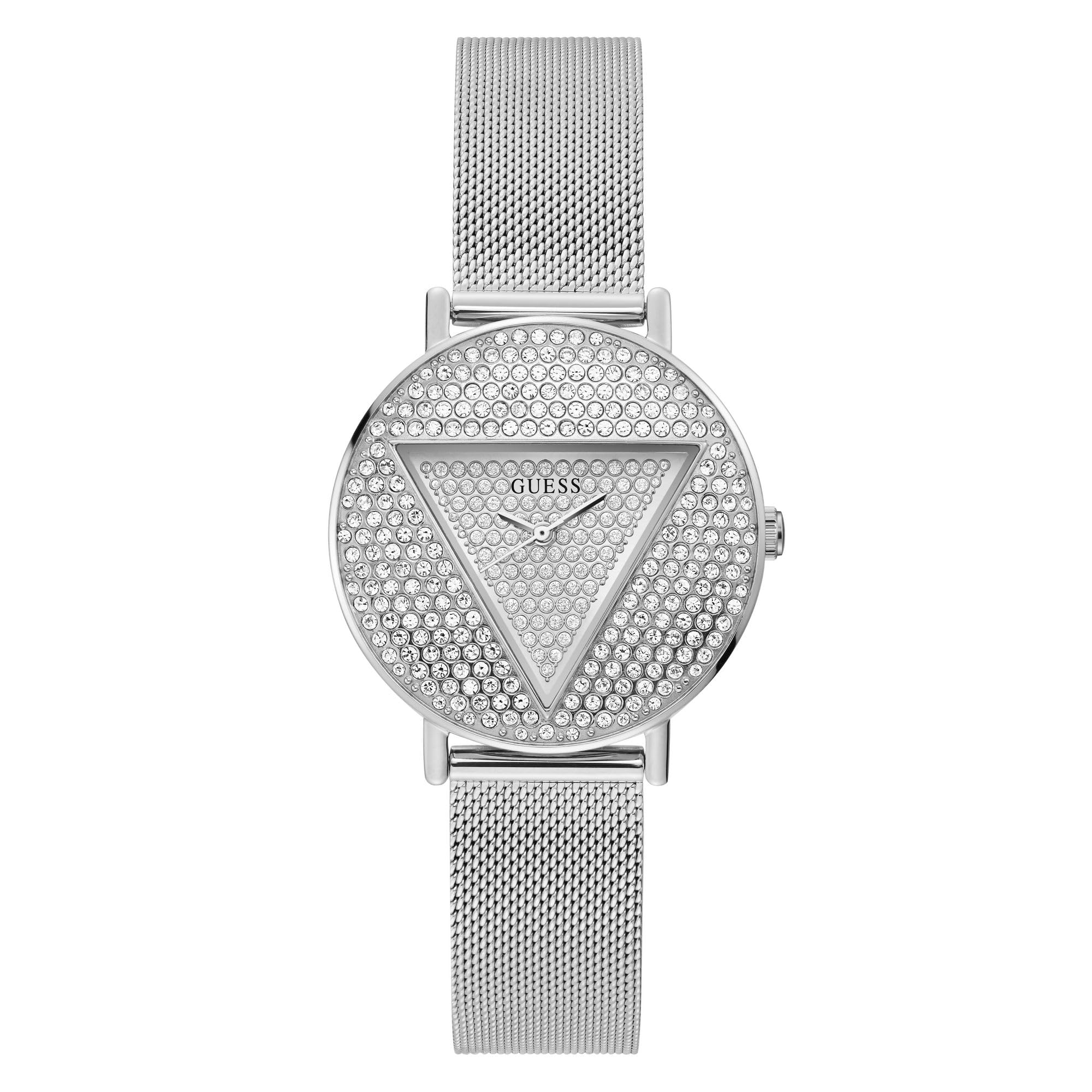 GUESS Analog Silver Dial Womens Stainless Steel Watch-GW0477L1 (B0B9QG534F) Amazon Price History, Amazon Price Tracker