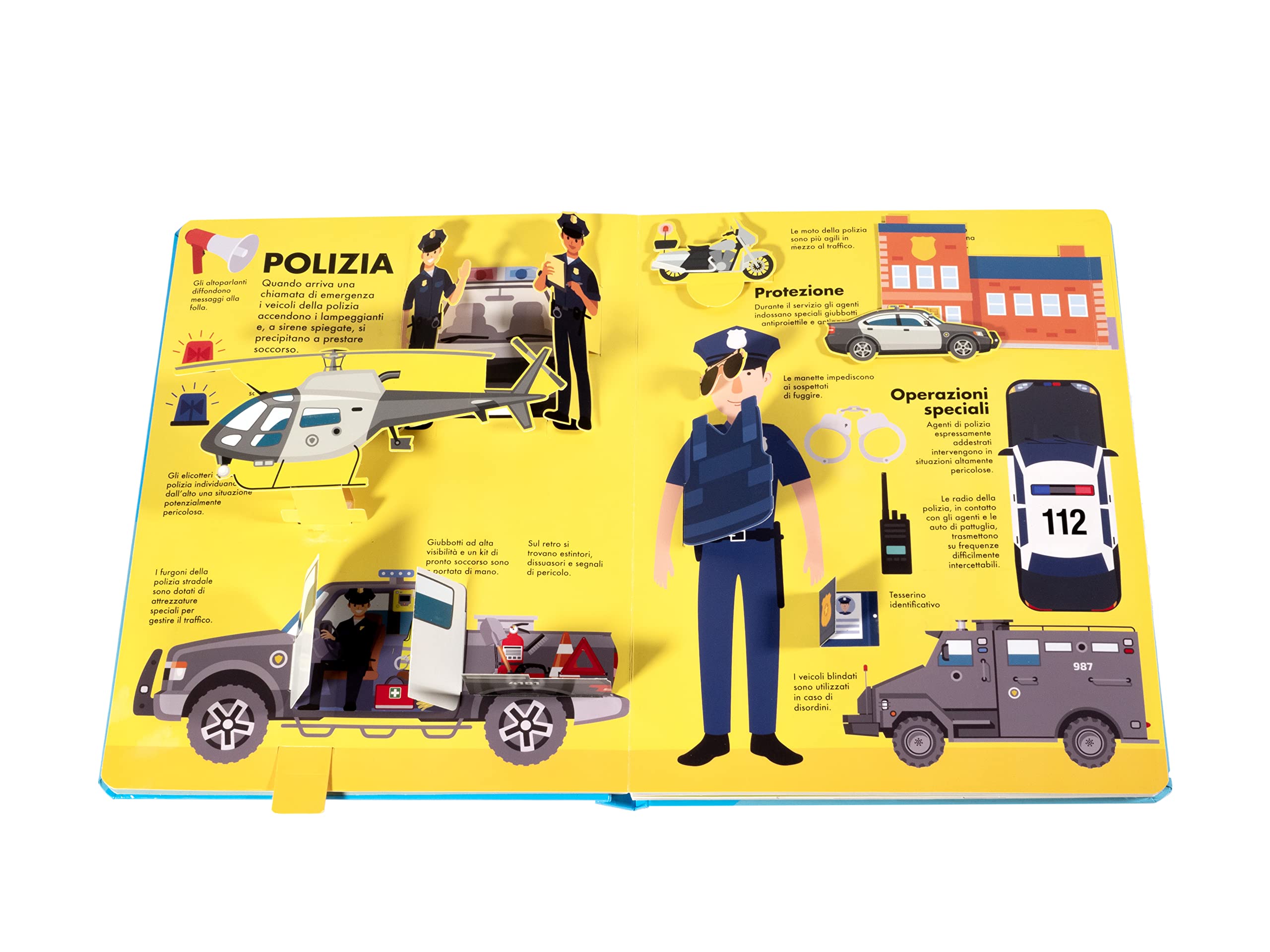 Veicoli di emergenza. Il libro dei flip flap. Ediz. a colori
