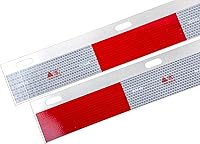 Vista 5 de Barra trasera de gancho de solapa de barro de acero inoxidable con recortes de luz 2.5" de espaciado de pernos, con resorte. con placa reflectante