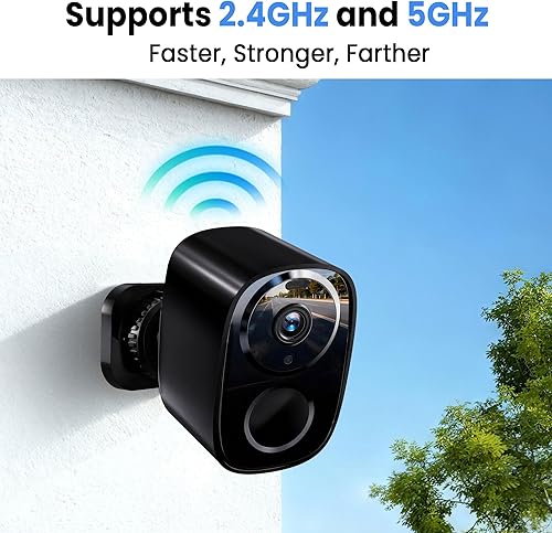 Miniatura 5 de Cámaras de seguridad inalámbricas para exteriores, 2K alimentado por batería AI Detección de Movimiento Spotlight Sirena Alarma WiFi Cámara de