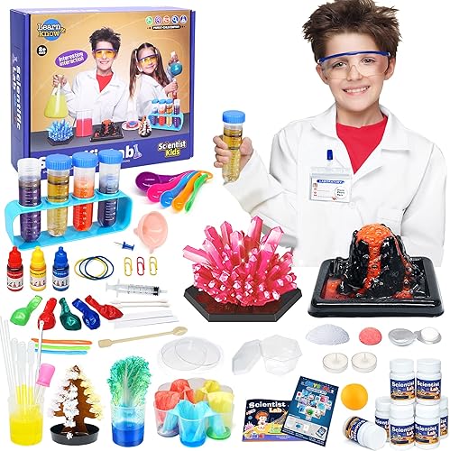 Kits de ciencia STEM para niños, 56 experimentos de laboratorio de ciencia para adolescentes de 8 a 10 a 12 a 14 años, proyectos de química de