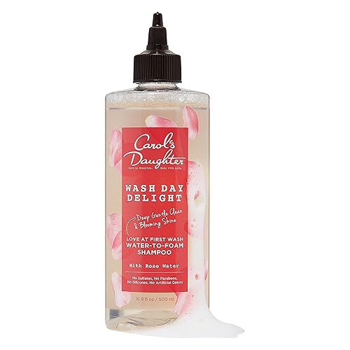 Miniatura 7 de Carol's Daughter Wash Day Delight Champú vegano sin agua a espuma sin sulfato con agua de rosas y tecnología micelar, sin parabenos ni silicona, lo