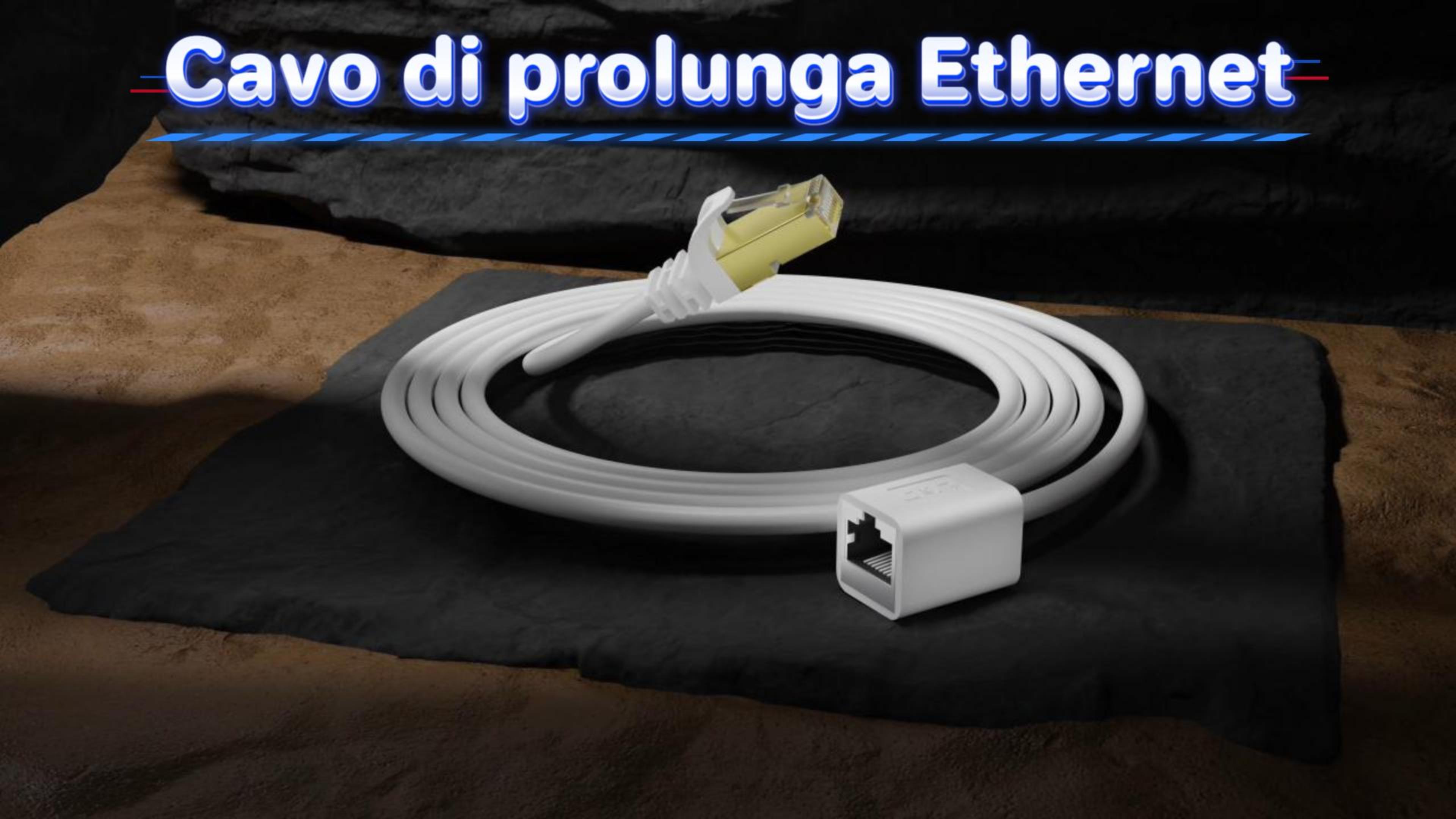 Prolunga Ethernet Cat6 SIENOC | 30 Cm, Maschio-Femmina | Per Rete LAN, Router, Switch - Foto 7