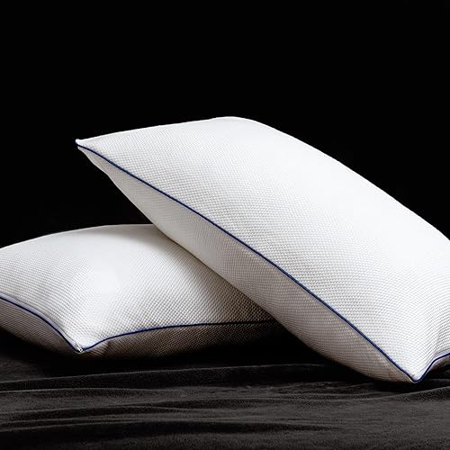 subrtex Bed Sleeping - Paquete de 1 almohada de espuma viscoelástica triturada tamaño Queen, color blanco