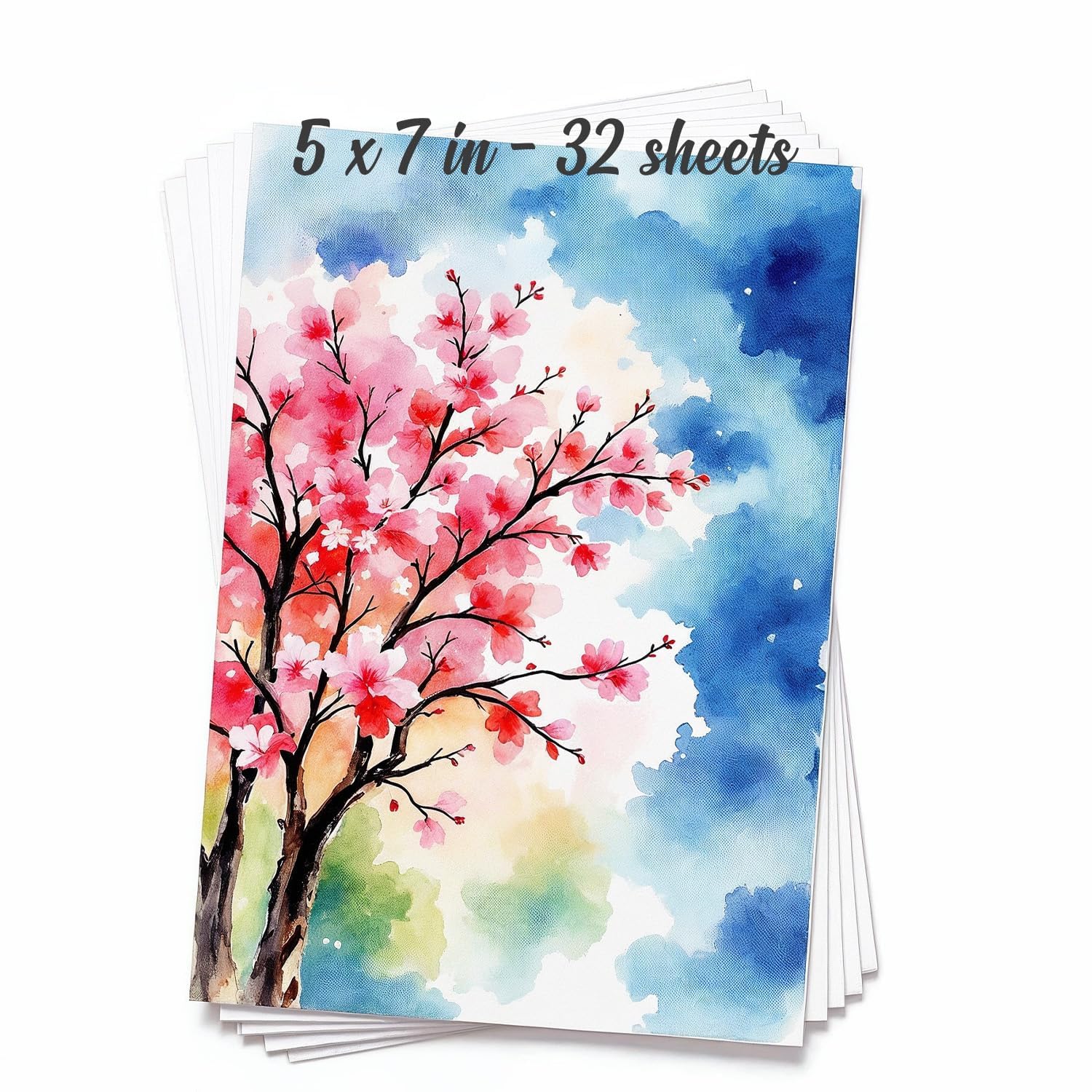 Watercolor Paper Pad, 5x7 Inch, 140lb 300gsm, 100 Percent Cotton, 32 Sheets