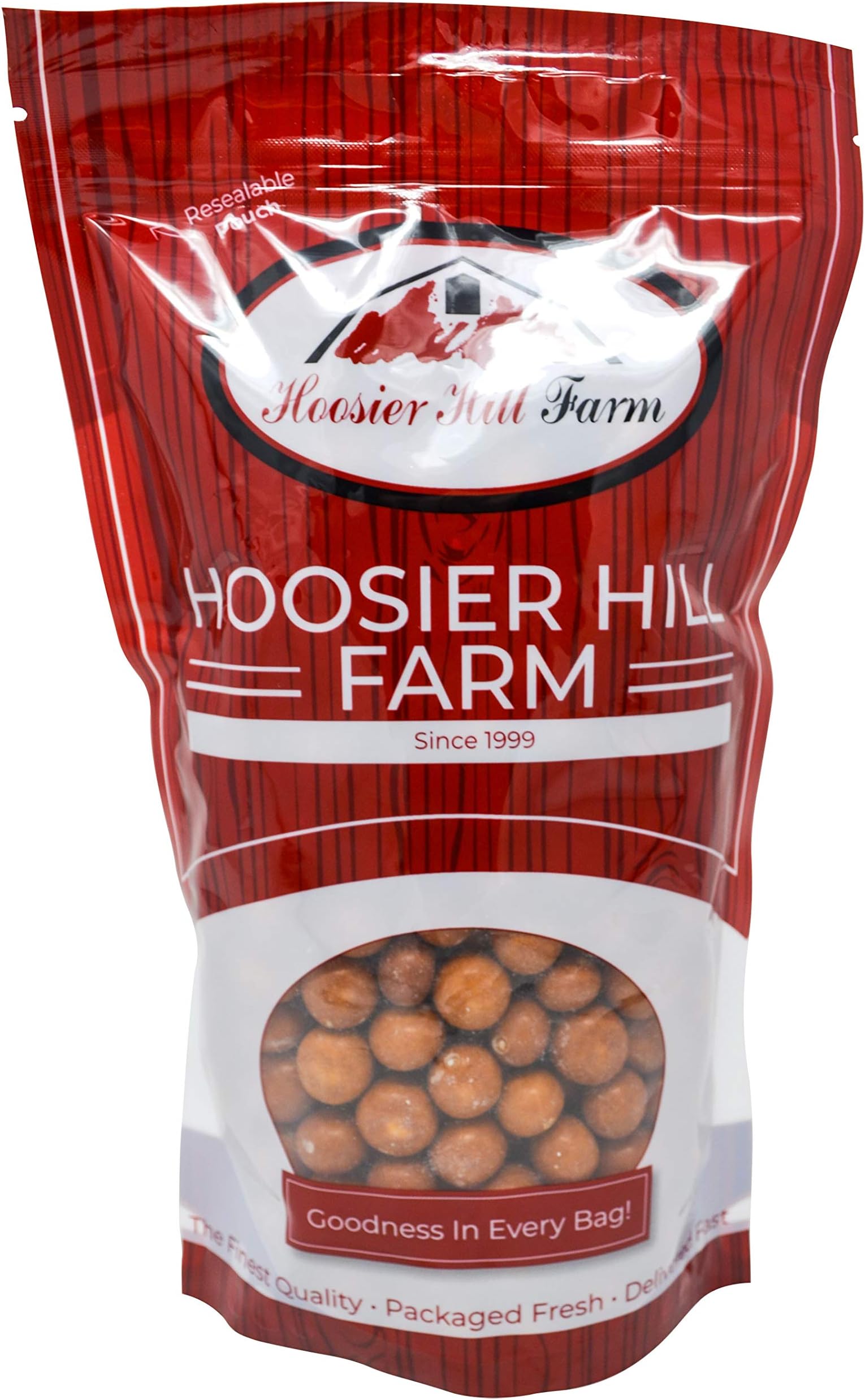 Chocolate Covered Gluten Free Pretzel Rounds with salted caramel, by Hoosier Hill Farm, (2 lb bag) Made in USA