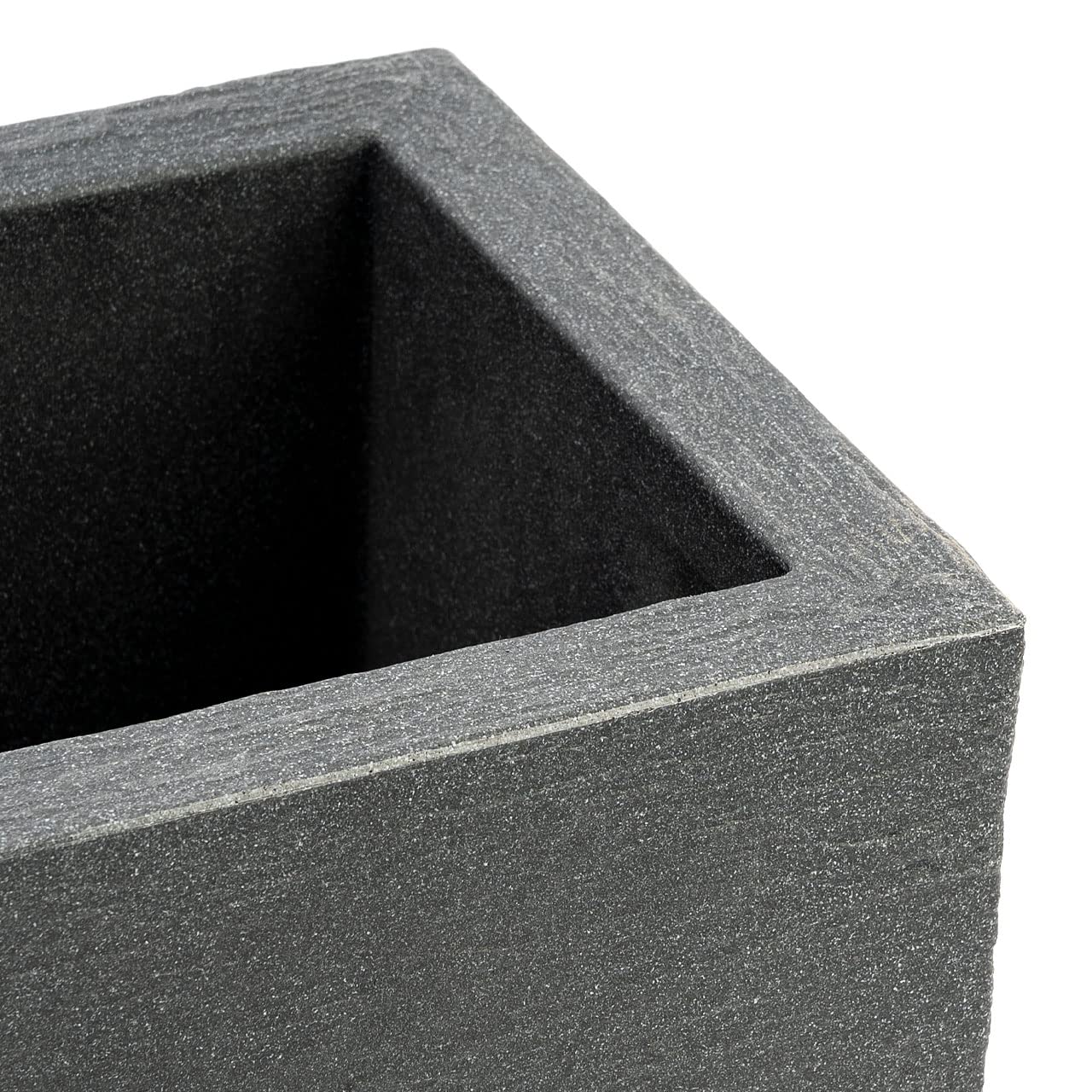 Pflanzwerk® Pots de Fleurs Tub Jardinière Anthracite Plastique 27x80x30cm *Résistant au Gel* *Protection UV* *Qualité européenne*