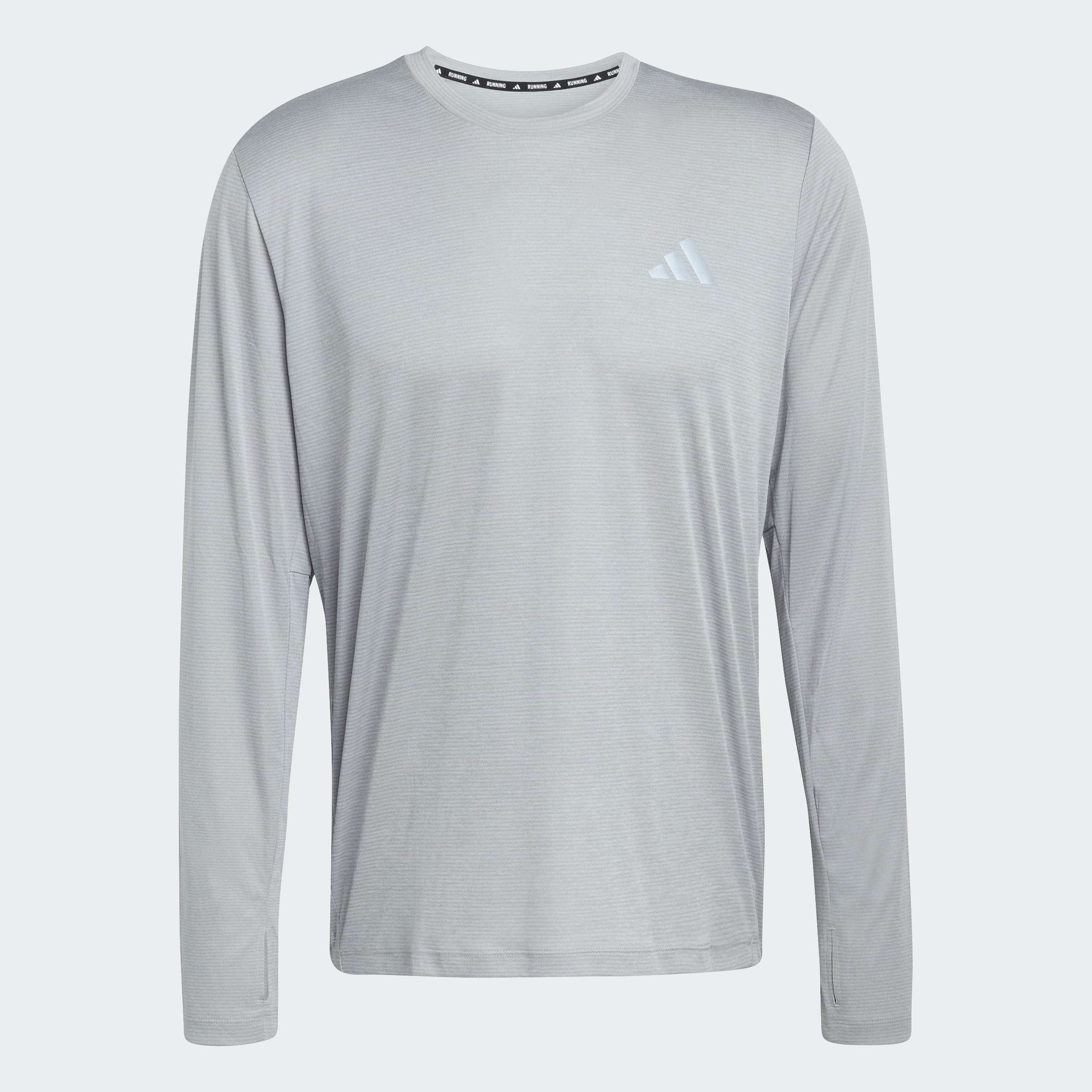 adidas heren adi365 Running Essentials Long Sleeve, medium grey heather, S