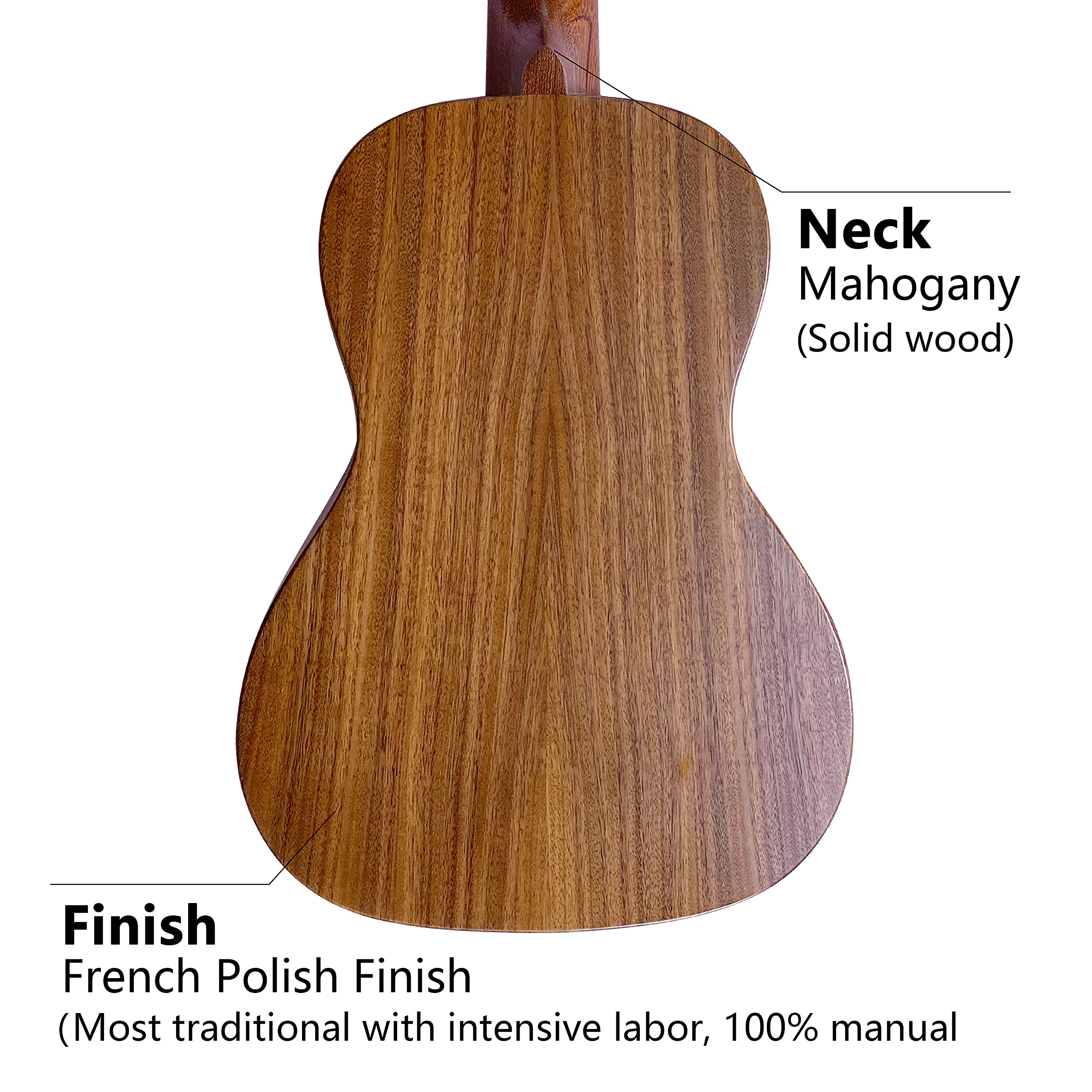 All Solid Koa Acacia Tenor 26inch With 3-Abalone Shell Hawaii Style Turtle Hand Craft Ukulele, Free Gig Bag/Box and Shipping - Image 5