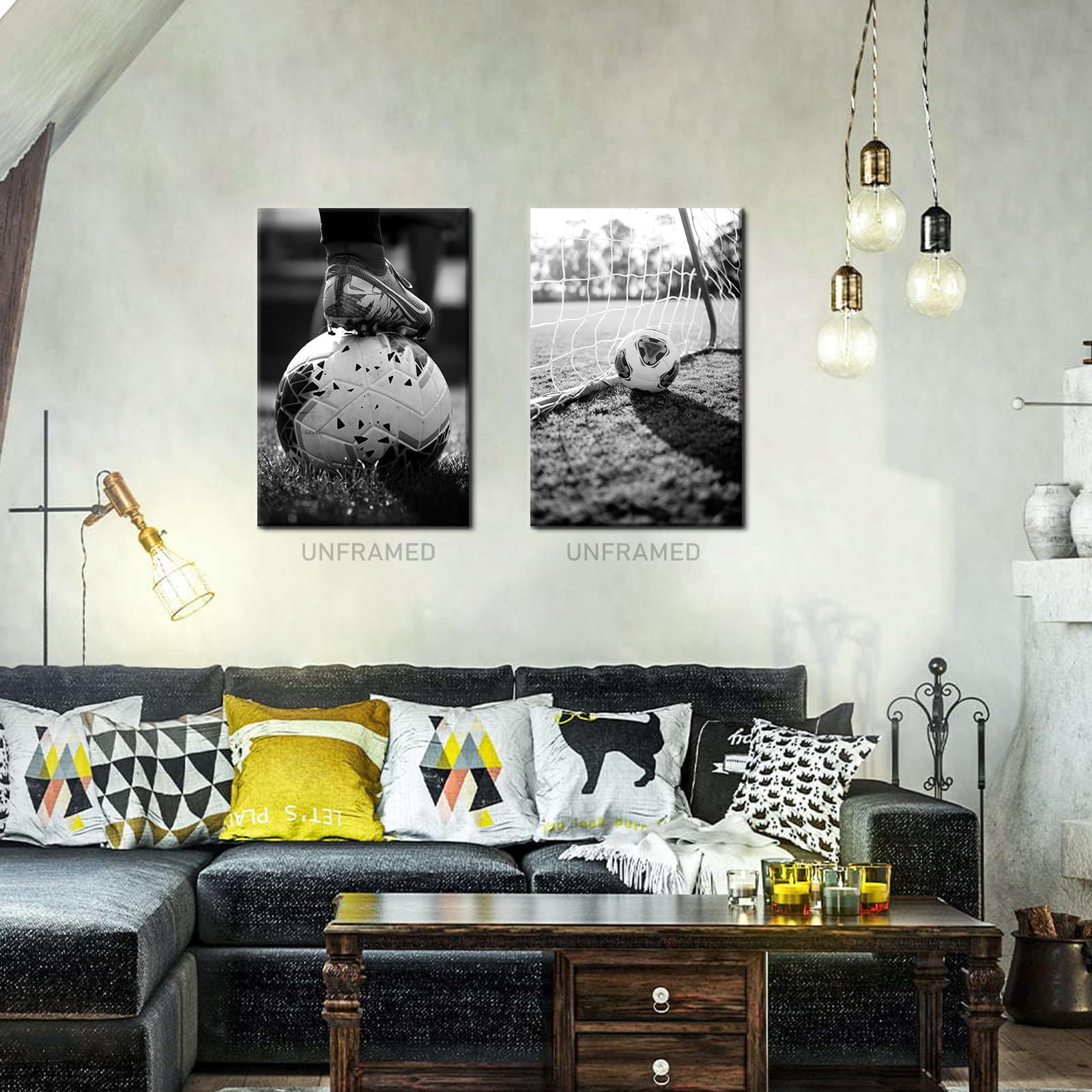 Arte De La Pared Del Fútbol, Conjunto De 3 Impresiones De Fútbol, Impresiones De Arte De Fútbol, Impresiones De Fútbol, Decoración Del Dormitorio De Los Niños, Decoración De La Habitación De Los