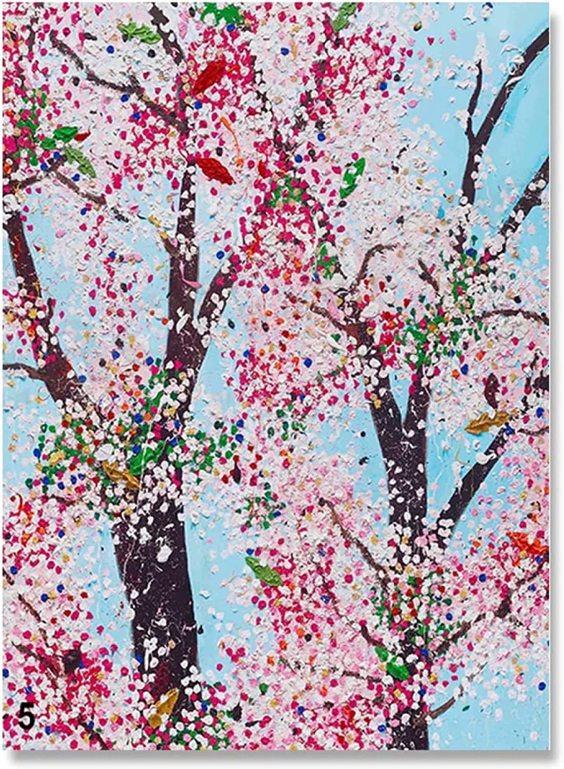 Guyfam Damien Hirst Poster Cherry Blossom Canvas Painting Damien Hirst Wall Art Damien Hirst Prints For Living Room Wall Decor Pictrue 40X60cm No Frame