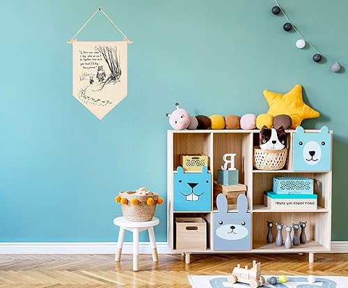 Miniatura 5 de Decoración de bandera de pared para guardería, decoración de banderines para dormitorio de bebé, letrero de sala de juegos, decoración de puerta